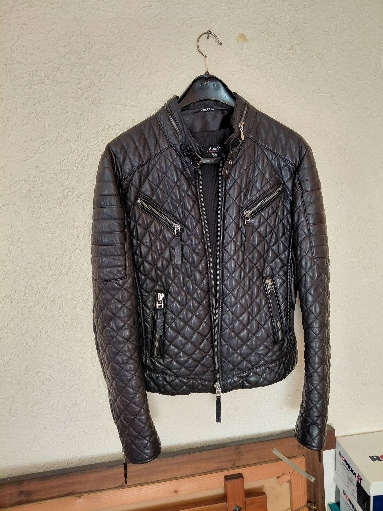 Leren heren jas -Froccella-, maat: 52, Kleding | Heren, Maat 52/54 (L), Froccella, Zwart, Ophalen of Verzenden