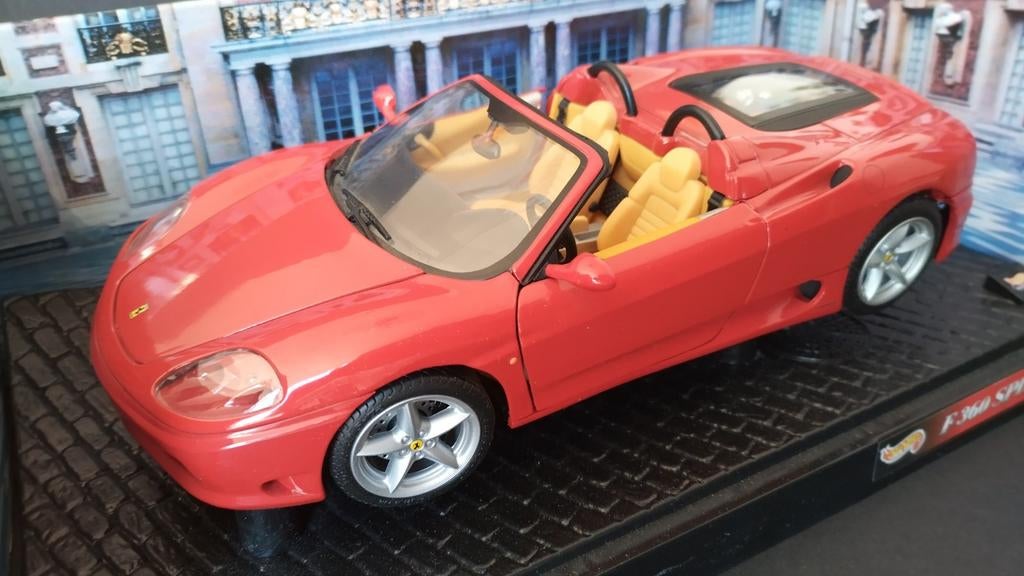 Ferrari 360 Modena Spider 1:18 Hot Wheels Pol, 1186 MJ 1 NL, Auto, Verzenden, Nieuw