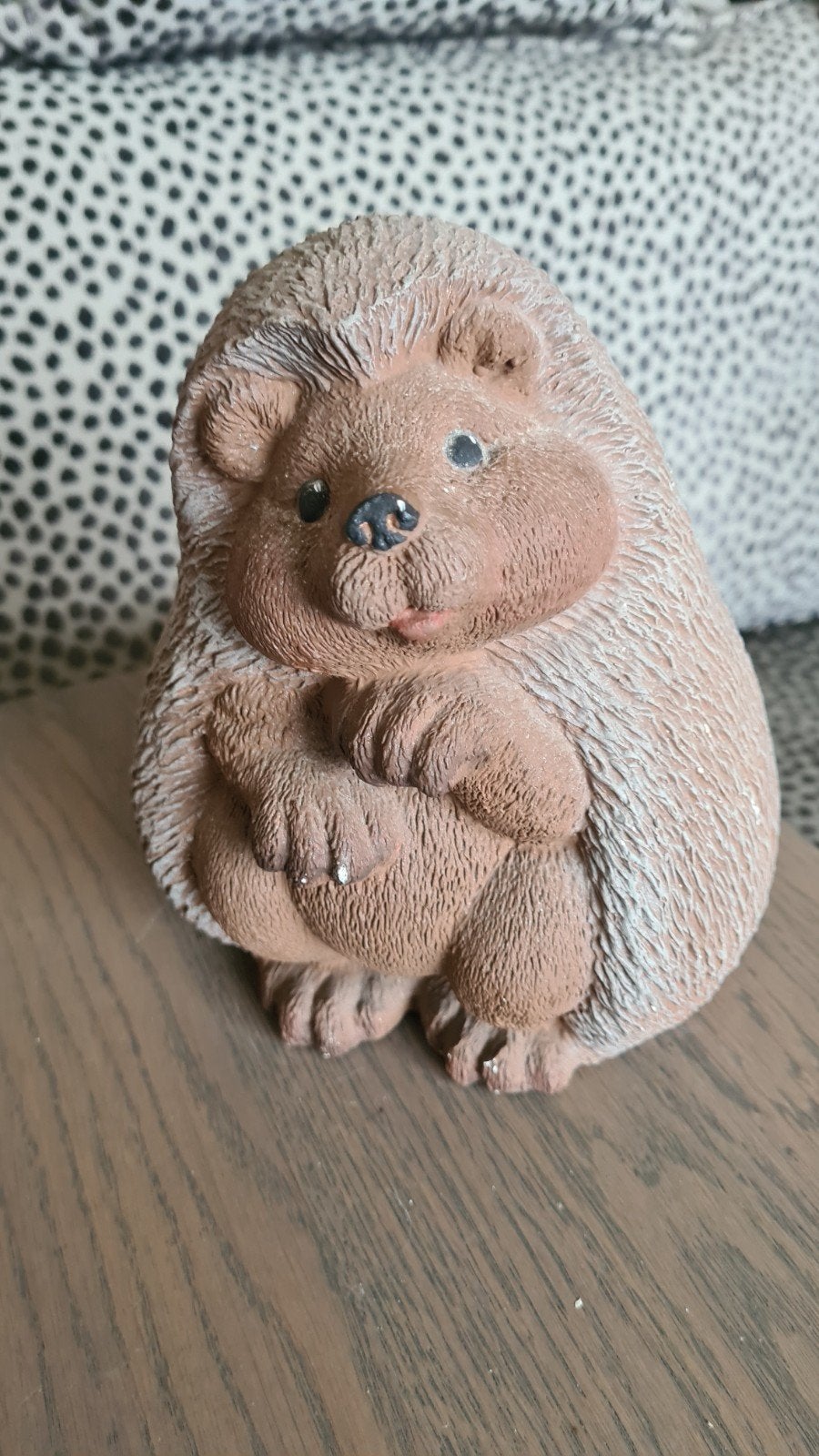 Leuk tuinbeeld egeltje - 20 cm, Ophalen, Gebruikt, Overige materialen, Dierenbeeld