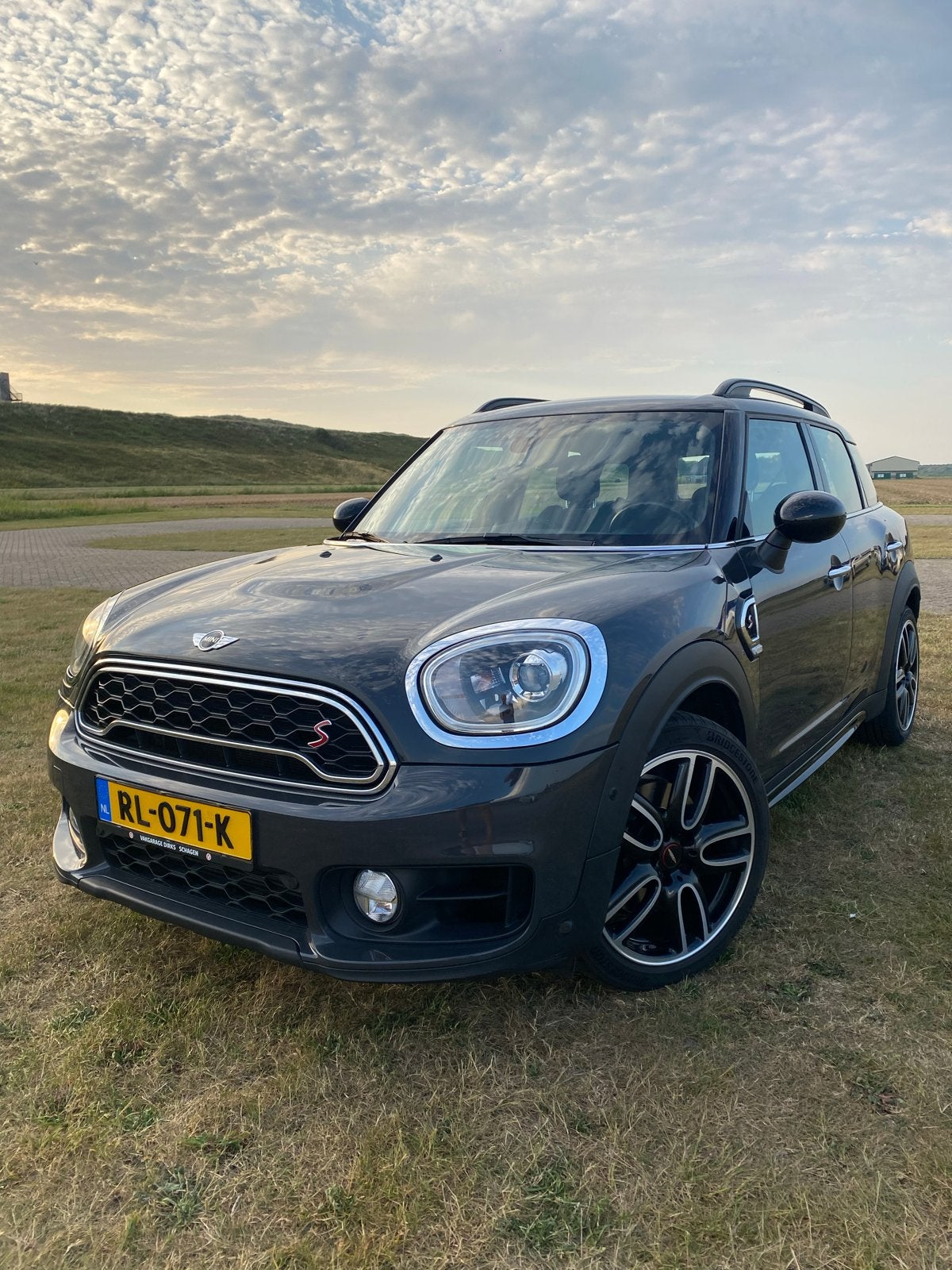 Mini Countryman cooper S 2.0 192pk Aut. 2018 Grijs, Zwart, 1435 kg, Leder en Stof, Origineel Nederlands