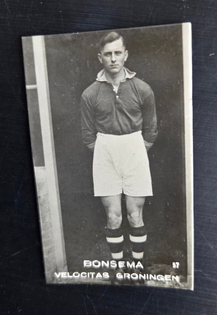 Voetbal reclame verzamel plaatje MILLHOFF VELOCITAS BONSEMA, Ophalen of Verzenden, Poster, Plaatje of Sticker