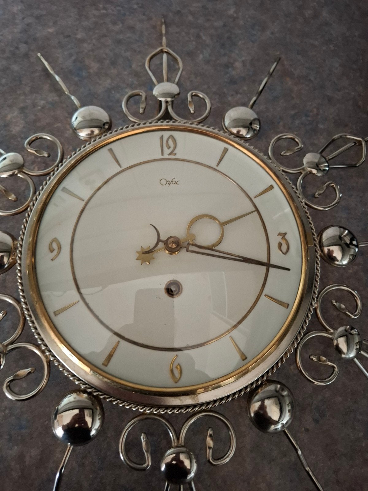 vintage zonneklok van orfac, Ophalen of Verzenden