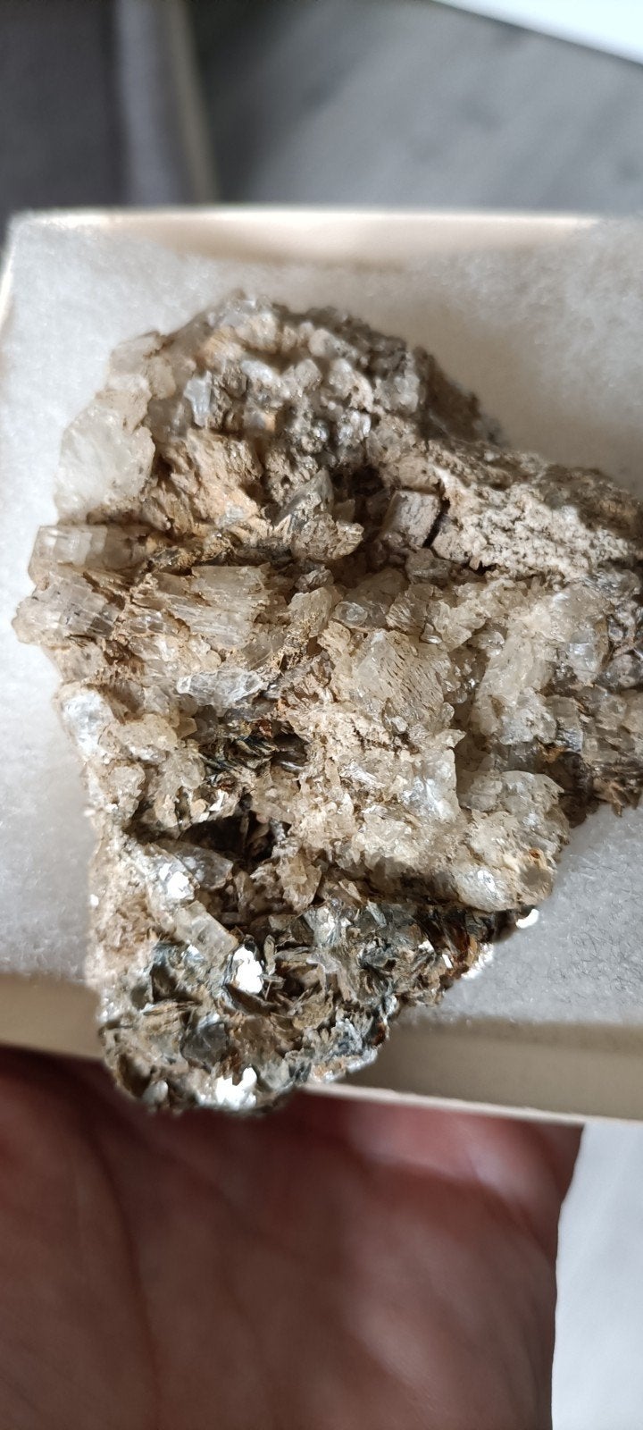 Adulaar, muscoviet en kwarts, Ophalen of Verzenden