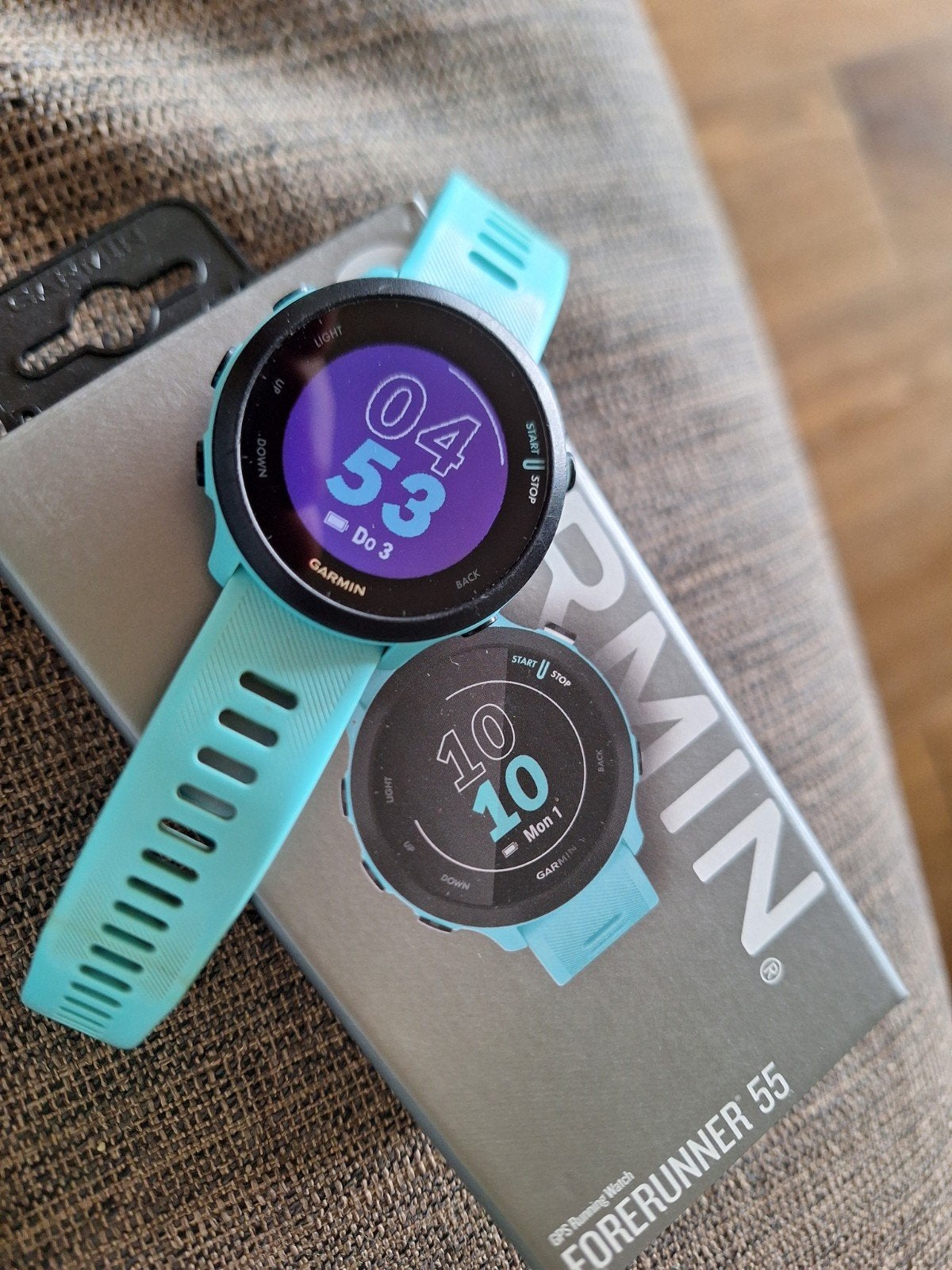 Garmin forerunner 55, Sieraden, Tassen en Uiterlijk, Ophalen, Conditie, Blauw, Garmin forerunner