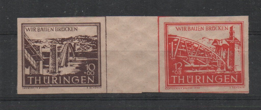 D31 Thuringen 112/13 postfris, Postzegels en Munten, Verzenden, Overige periodes, Postfris