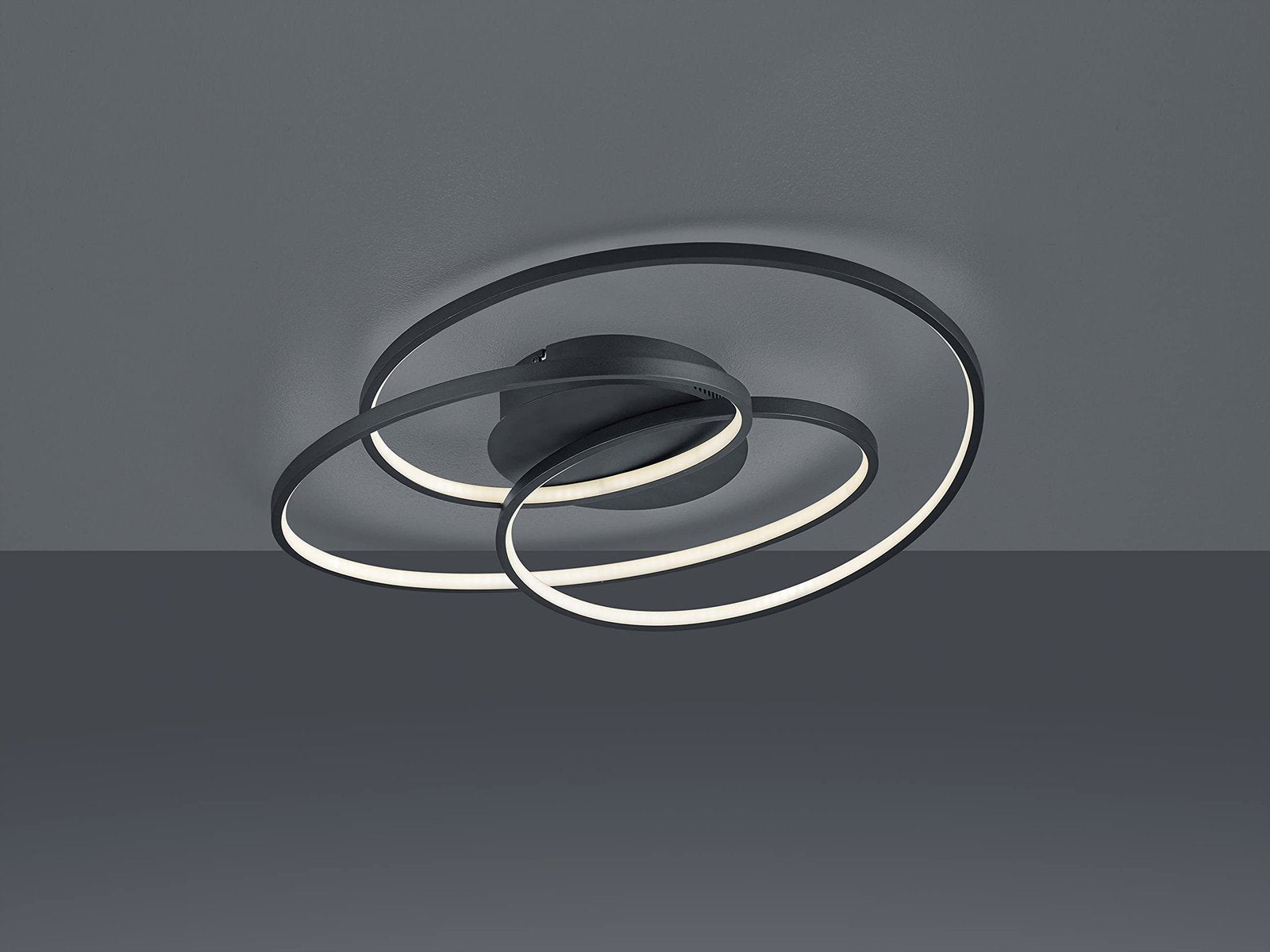 Moderne Plafondlamp Zwart - dimbaar, Ophalen, Gebruikt, Modern, Zwart