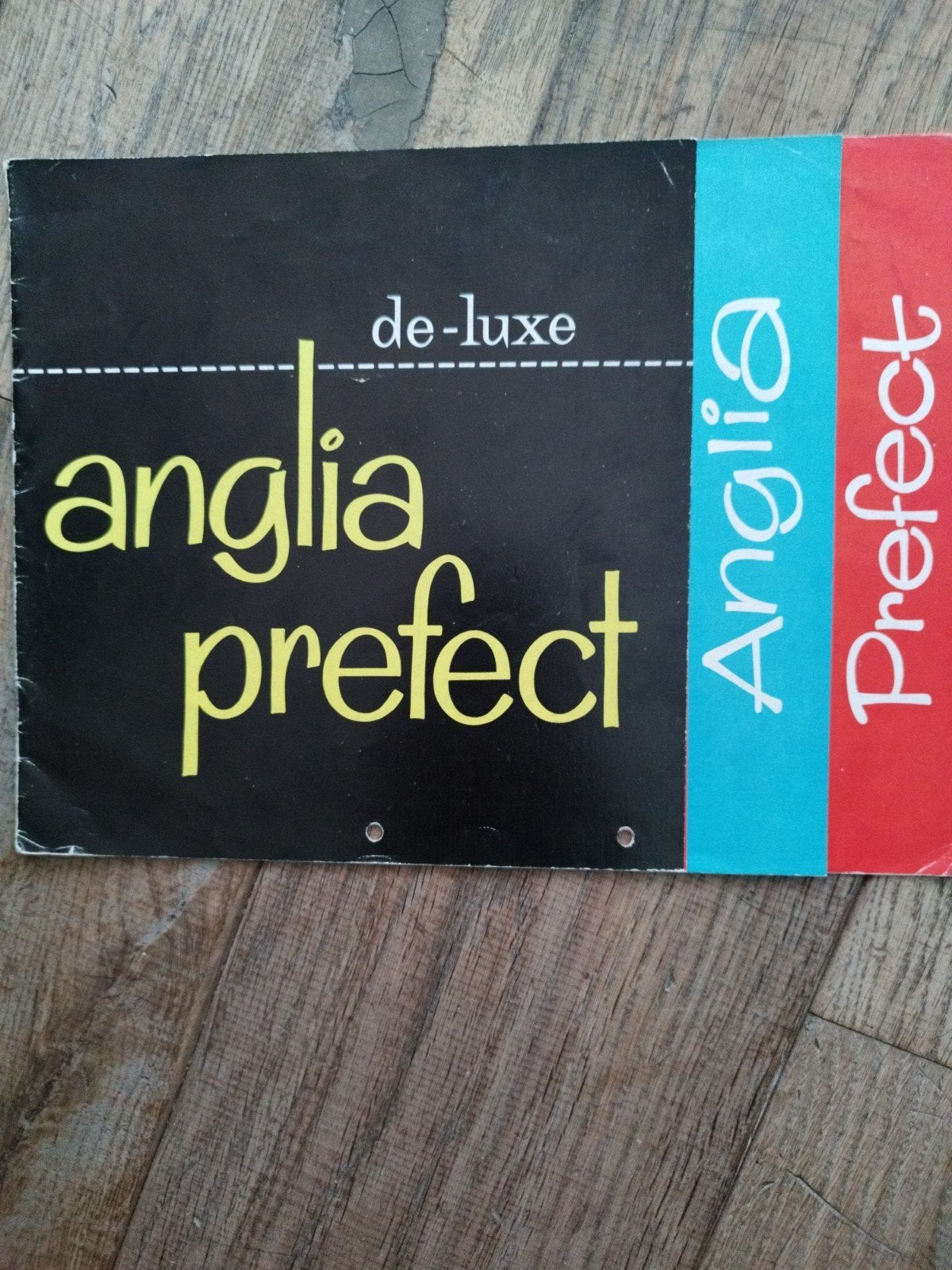Ford Anglia Prefect De Luxe brochure 1959 Nederlands, Gelezen, Ford, Ophalen of Verzenden, Ford