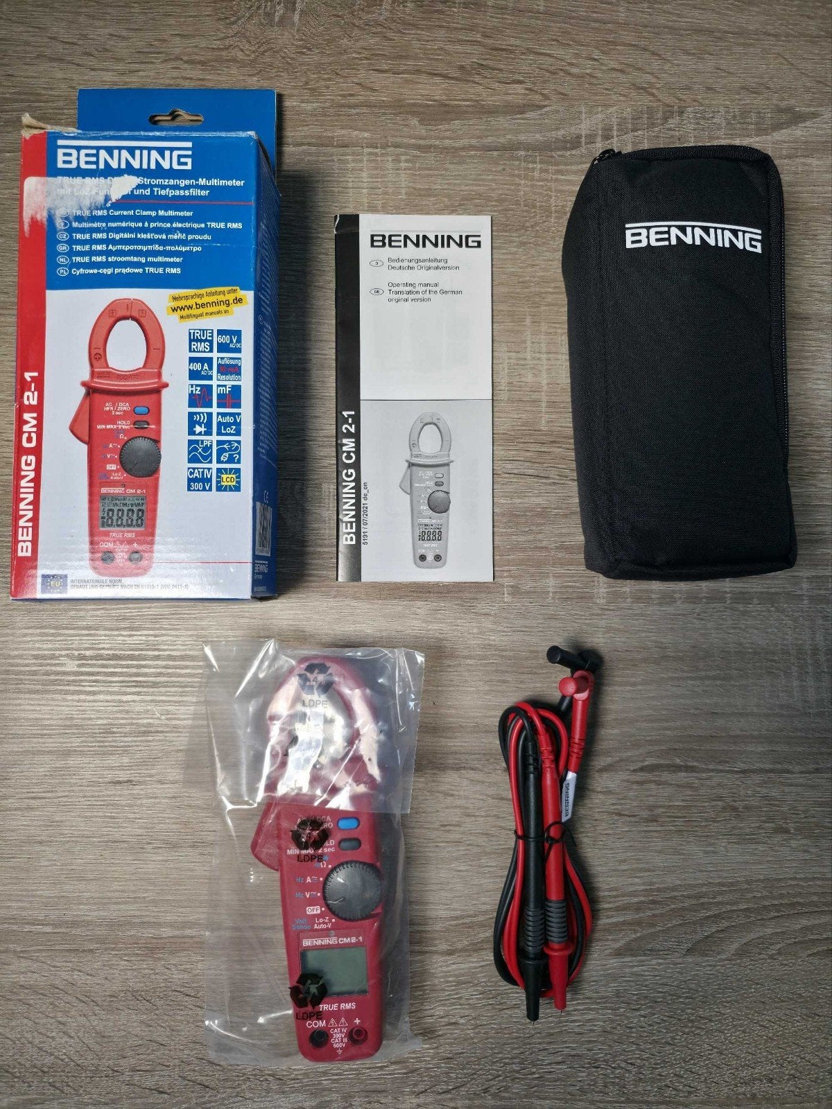BENNING CM 2 Stroomtang-Multimeter TRUE RMS NIEUW!, Ophalen of Verzenden, Nieuw, Multimeter