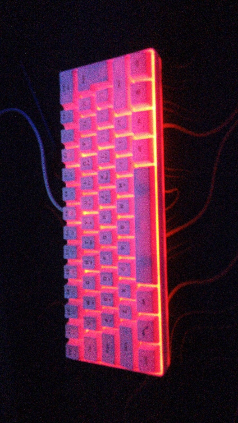 Gaming keyboard met RGB verlichting, Computers en Software, Toetsenborden, Gebruikt, Verlichte toetsen, Ophalen of Verzenden, Qwerty