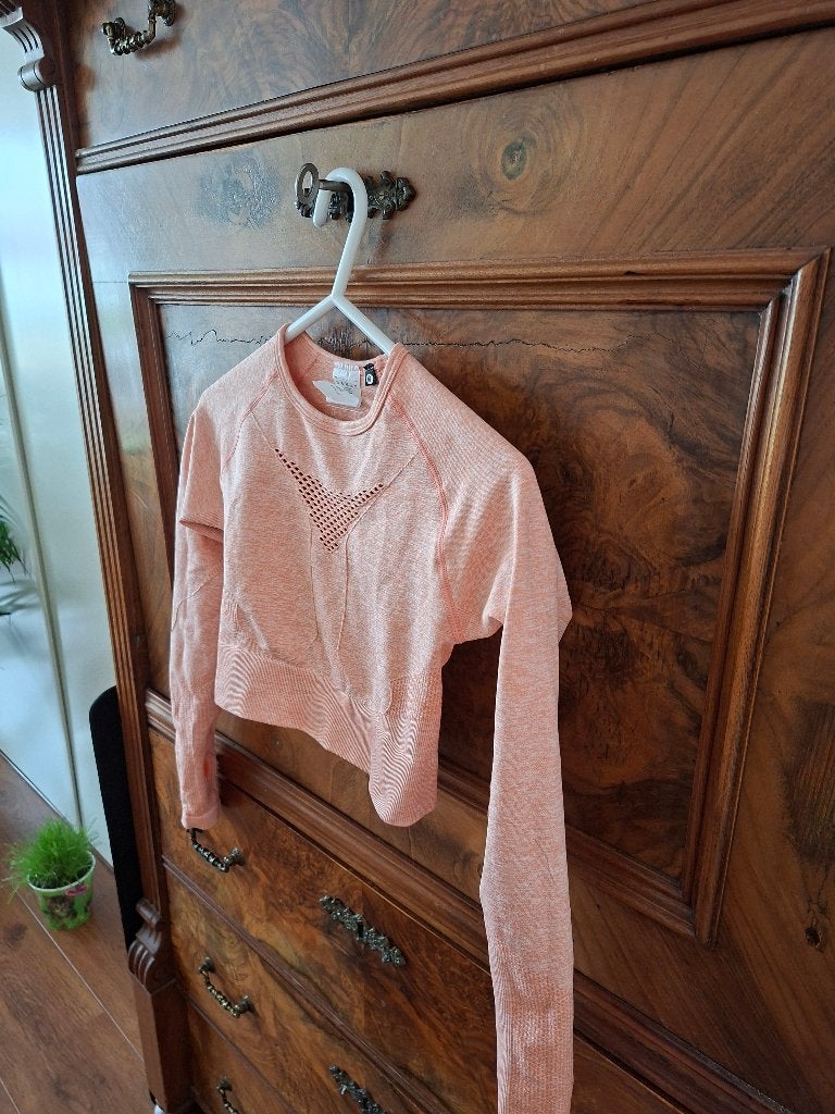 AYBL oranje longsleeve crop top XS, AYBL, Oranje, Ophalen of Verzenden, Maat 34 (XS) of kleiner