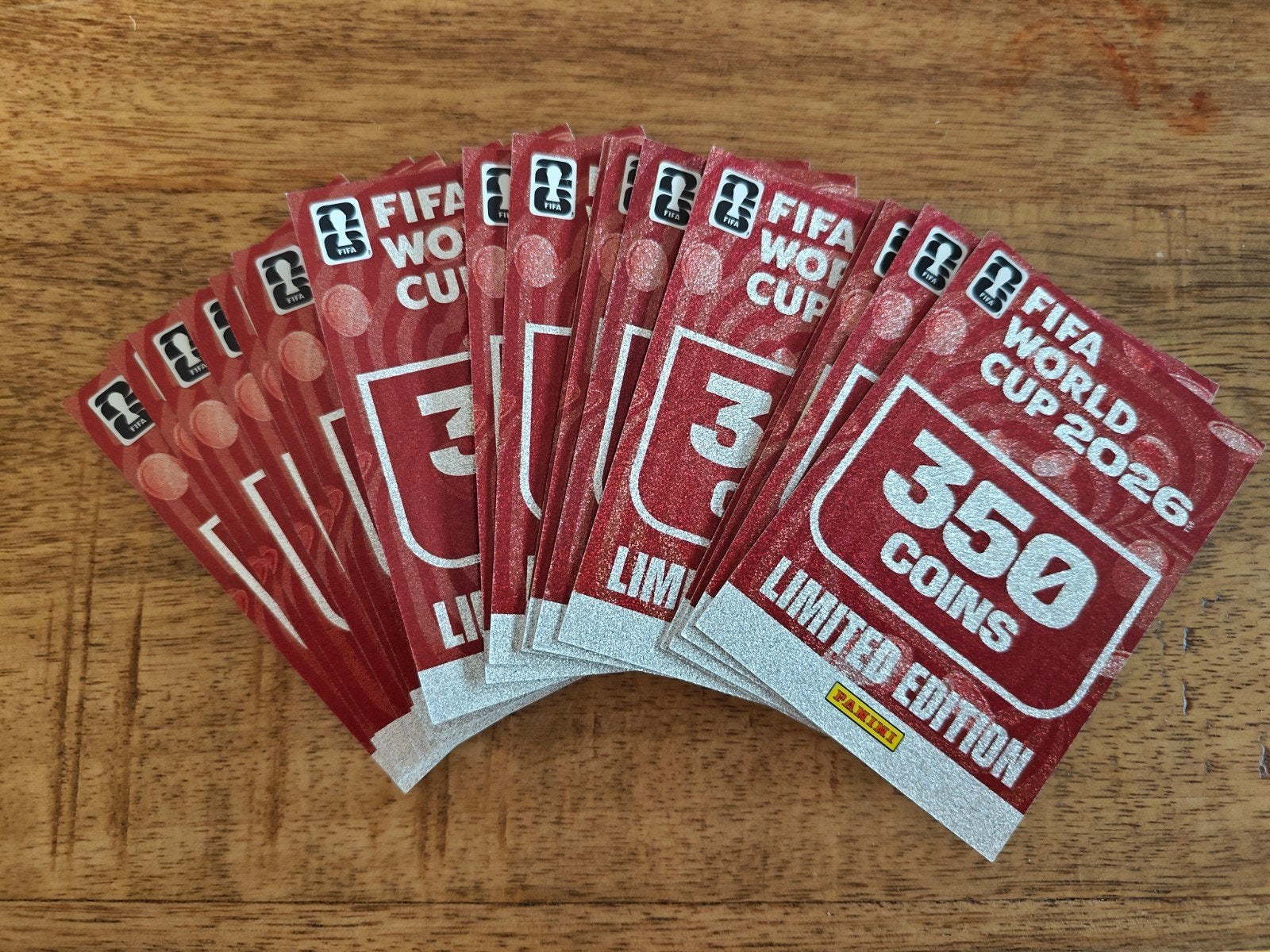 19x FIFA World Cup 2026 Panini Limited Edition 350 Coins, Ophalen of Verzenden, Nieuw, Overige sporten, Overige typen