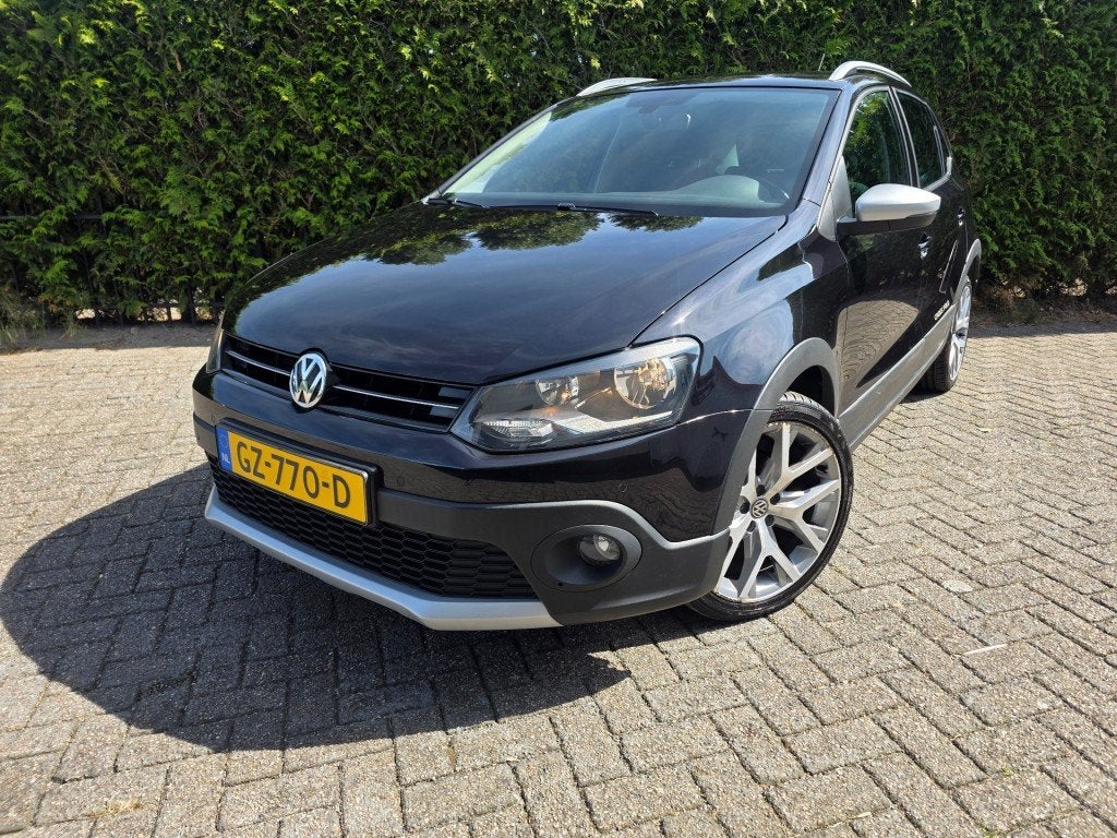 Volkswagen POLO 1.2 TSI Cross automaat, 4 cilinders, Met garantie (alle), Zwart, Origineel Nederlands