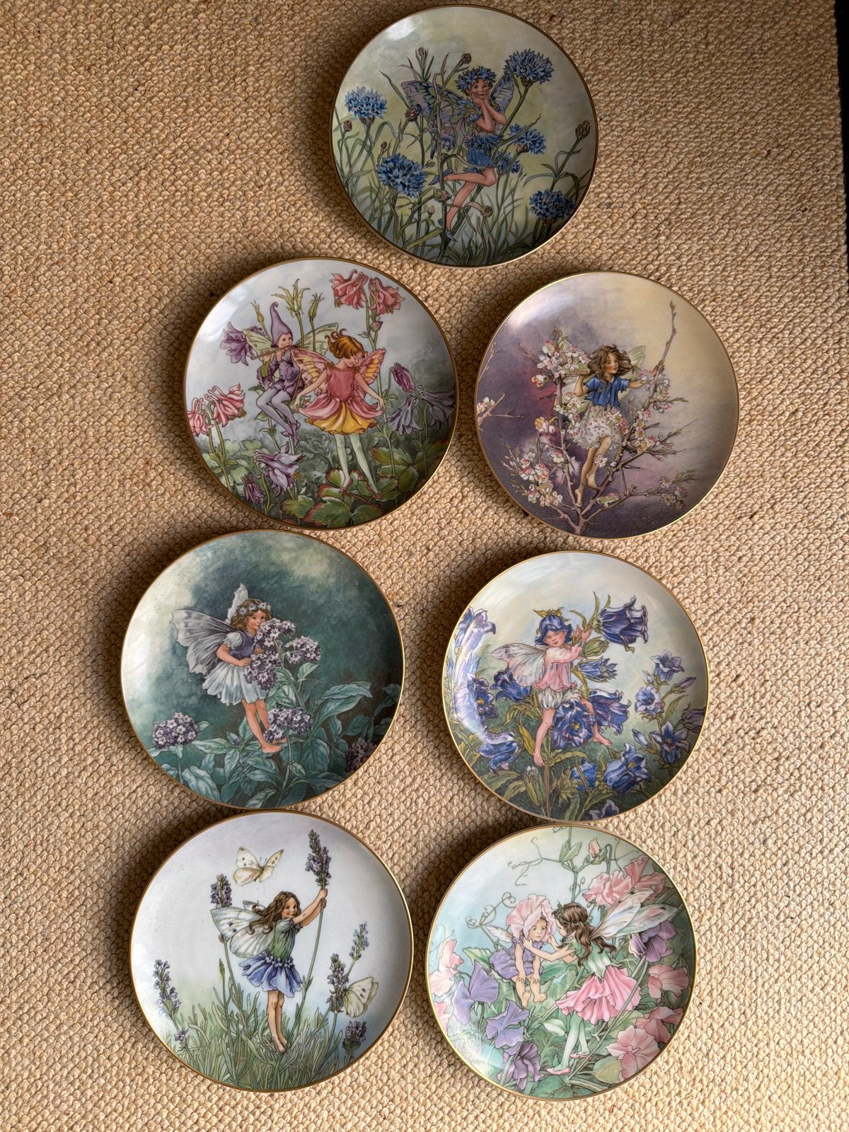 Set van 6 Heinrich Villeroy & Boch Flower Fairies borden, Ophalen