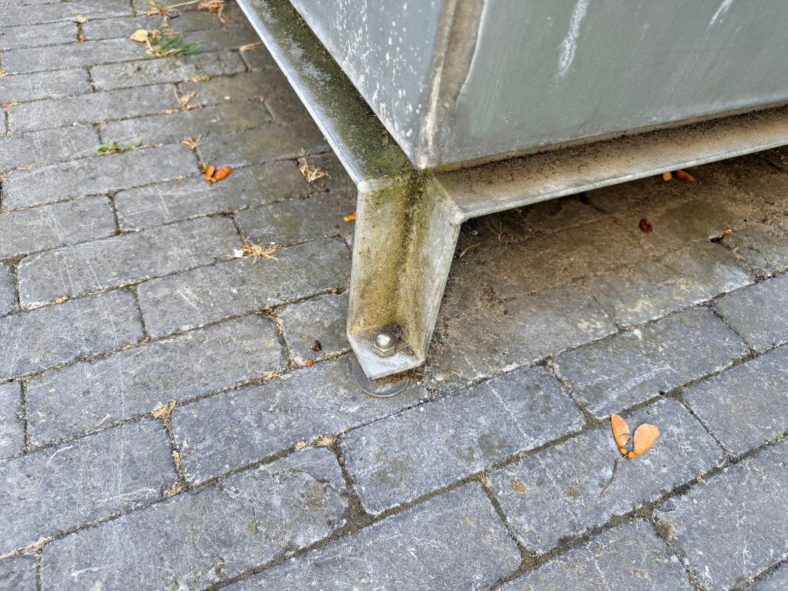 2 stuks 90x90 zink plantenbak voor tuin of terras, Ophalen, Gebruikt, 100 cm of meer, Metaal