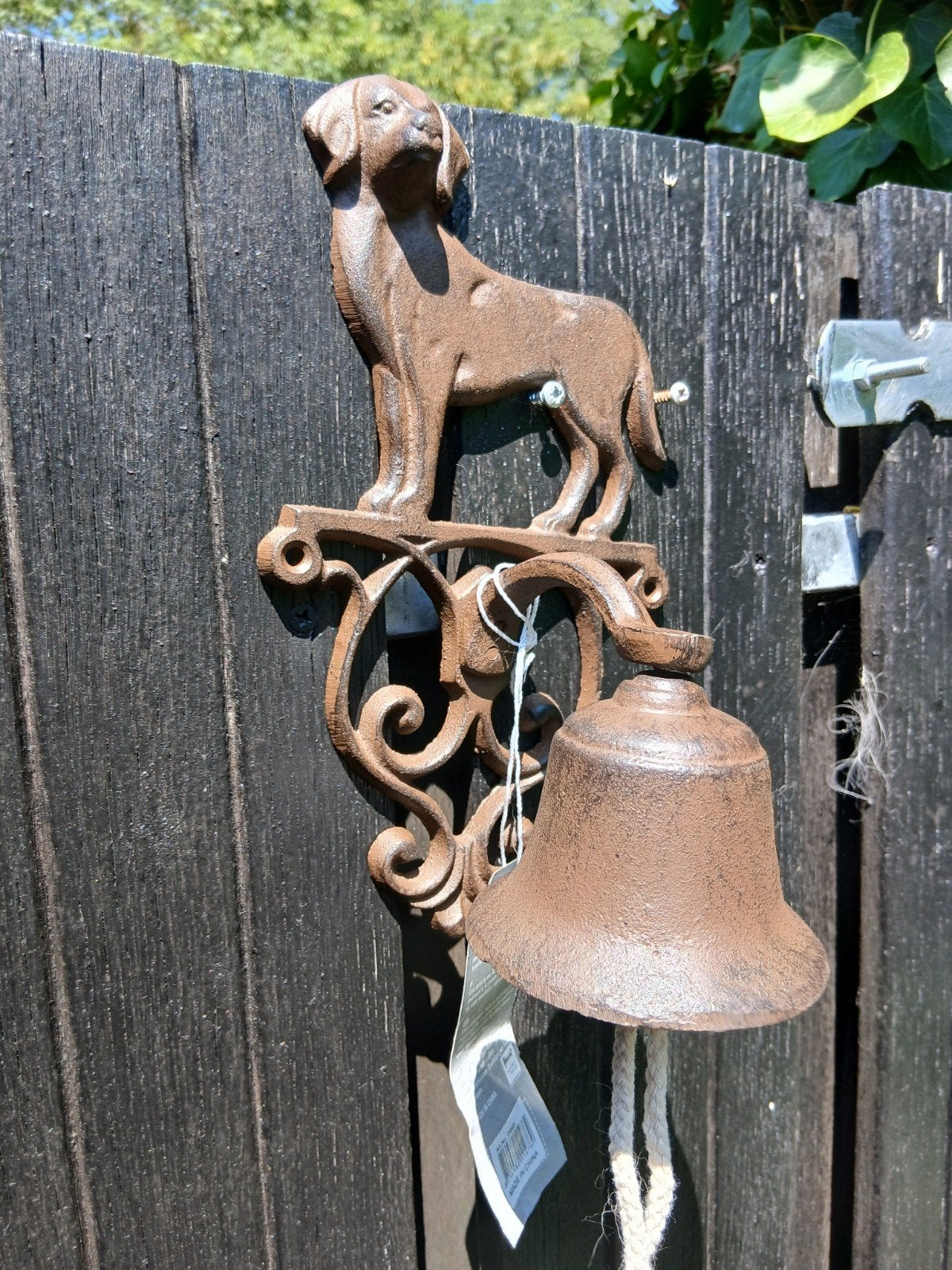 gietijzeren bel, hond, Tuin en Terras, Ophalen of Verzenden, Nieuw