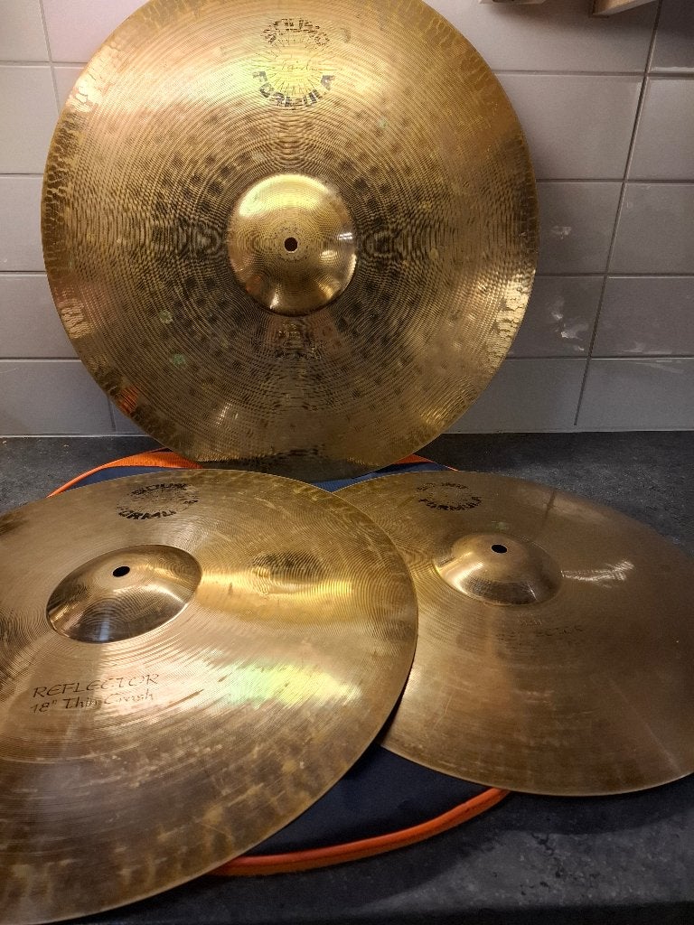 Paiste sound formula reflector bekken set voor drumstel, Muziek en Instrumenten, Ophalen of Verzenden, Gebruikt, Drums of Percussie