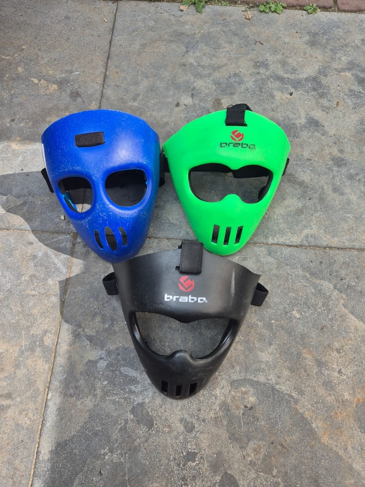 Hockeymaskers - Set van 3 (OBO en Brabo), Sport en Fitness, Hockey, Ophalen of Verzenden