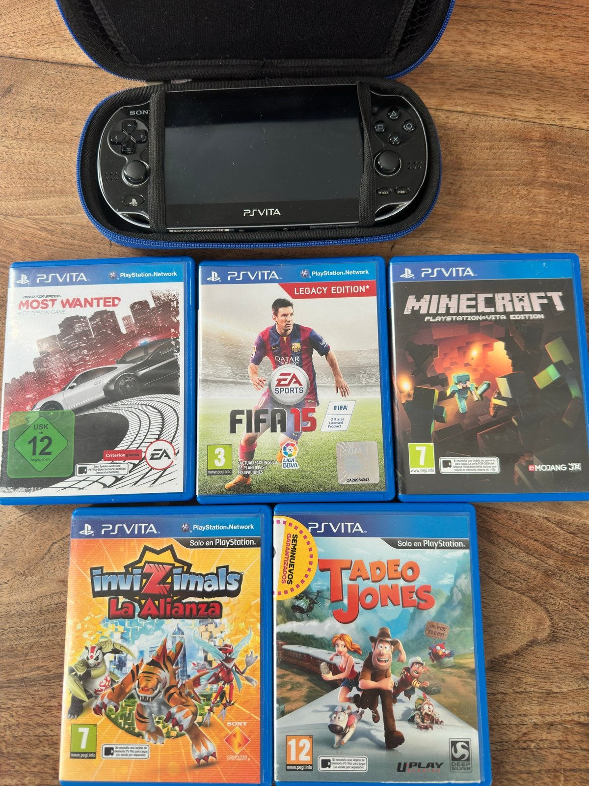OLED PS Vita wifi/Sim vrij en geheugen kaart,met games, Spelcomputers en Games, Ophalen of Verzenden, Gebruikt, Zwart, Met games