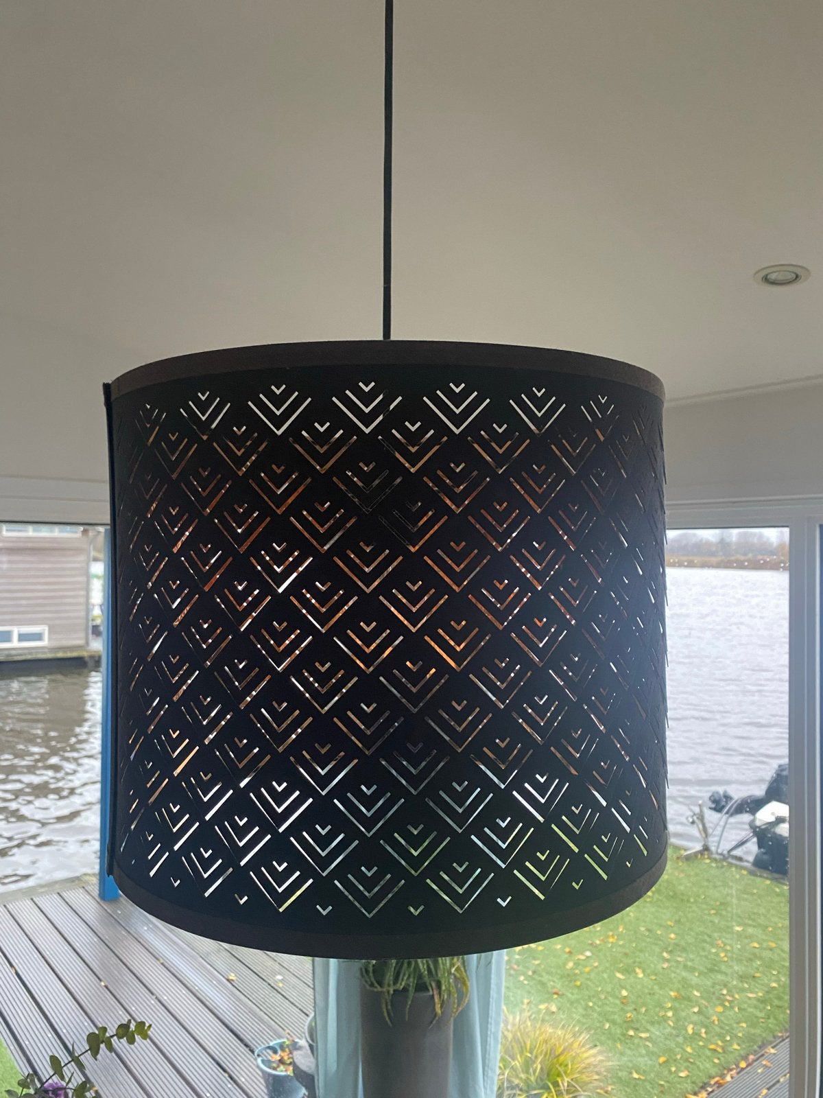 IKEA Nymö hanglamp, Ophalen, Zo goed als nieuw, Kunststof, E27 (groot)