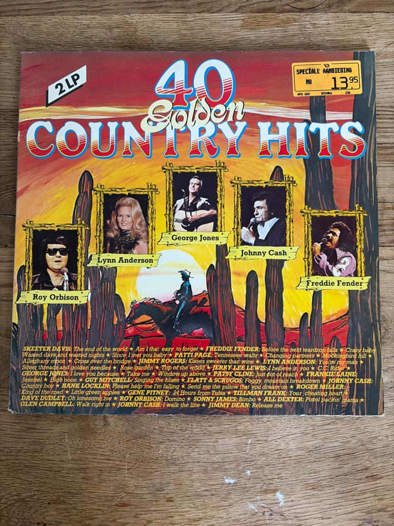 40 Golden Country Hits - 2 LP Vinyl Album, Ophalen of Verzenden, Gebruikt