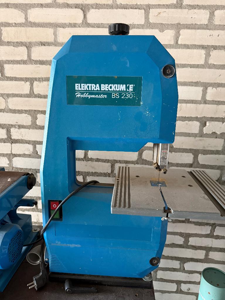 Elektra Beckum BS 230 lintzaag + Güde BTS 4000 schuurmachine, Doe-het-zelf en Verbouw, Ophalen, Gebruikt, 70 mm of meer, Lintzaag