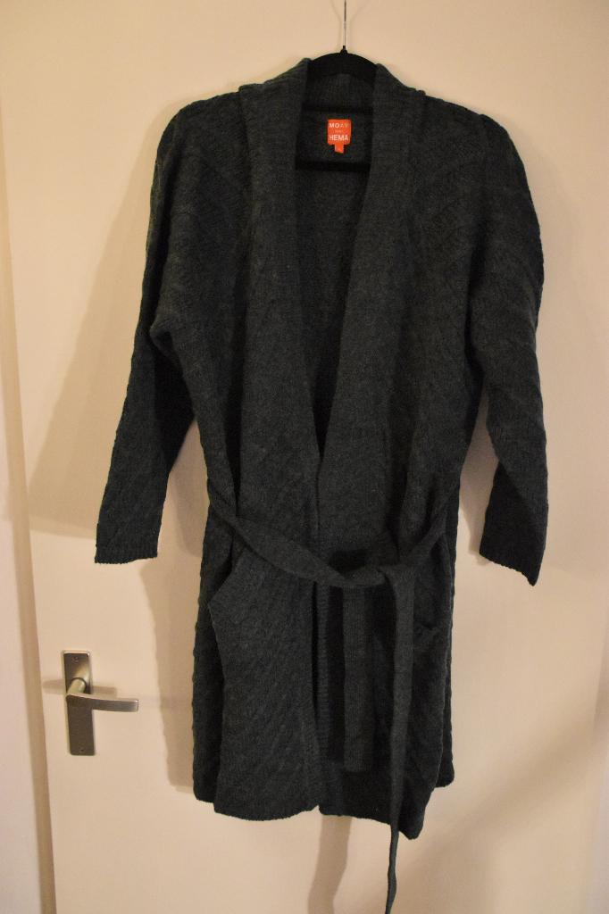 mooi nieuw lang donkergroen wolmix vest maat XL Moam, Maat 46/48 (XL) of groter, Nieuw, Ophalen of Verzenden, Hema