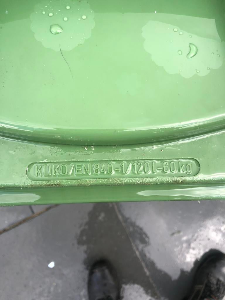 Kliko 120 liter, Huis en Inrichting, Woonaccessoires | Prullenbakken, Kunststof, Gebruikt, 40 liter of meer, Ophalen of Verzenden