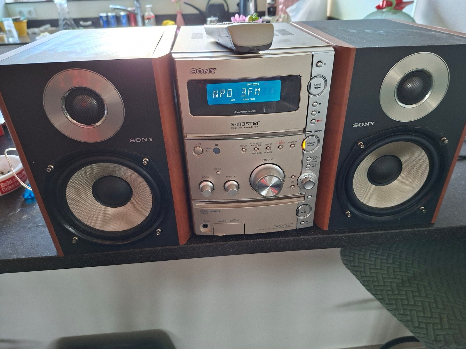 sony stereoset HCD CP23 60 watt, Gebruikt, Cassettedeck, Ophalen of Verzenden, Microset