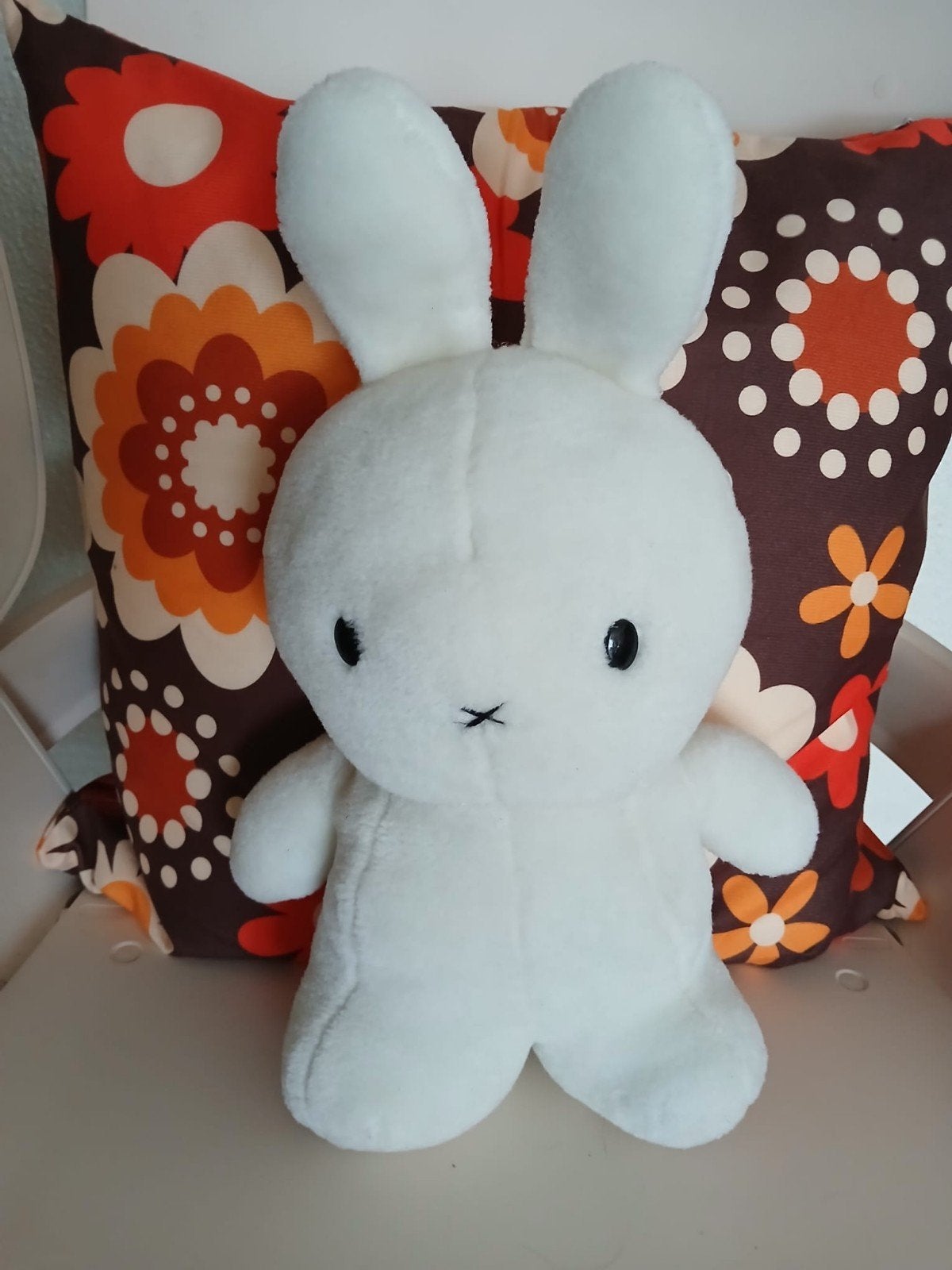GROTE KNUFFEL NIJNTJE WIT 35 CM., Konijn, Nijntje, Ophalen of Verzenden, Zo goed als nieuw
