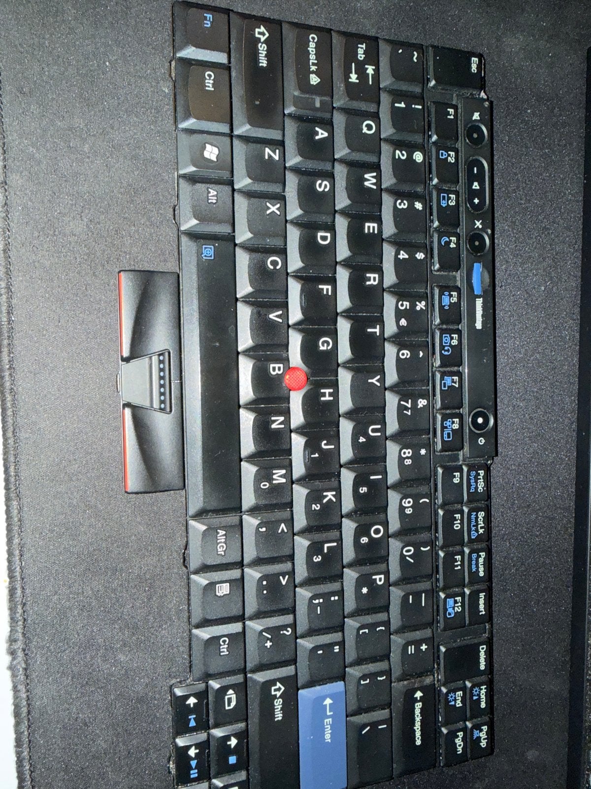Gebruikt toetsenbord voor Lenovo T410 laptop, Computers en Software, Ophalen of Verzenden, Gebruikt, Overige typen
