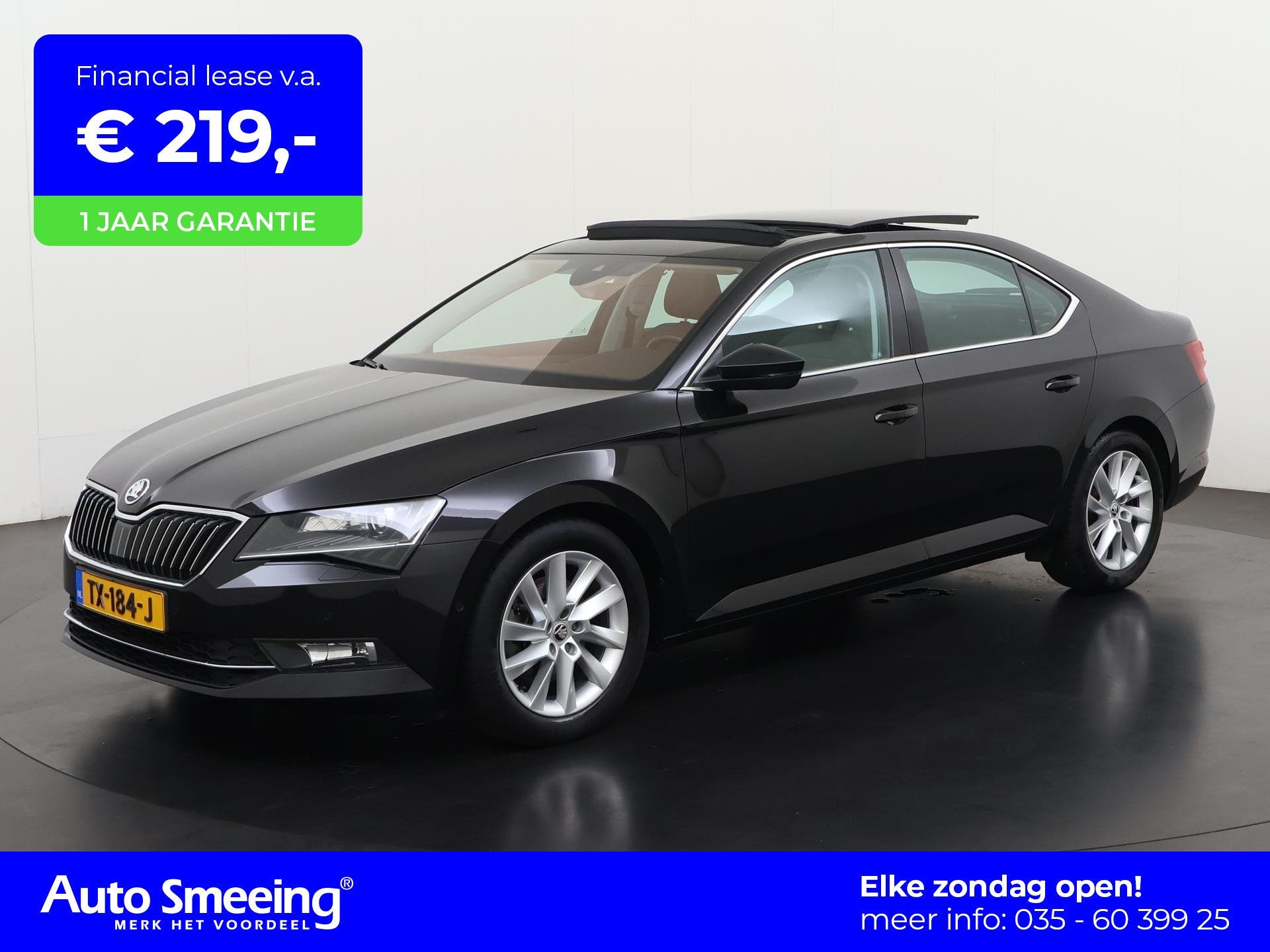 Skoda Superb 1.5 TSI ACT Style Business | Panoramadak | Trek, Auto's, Voorwielaandrijving, Zwart, Bedrijf, Handgeschakeld