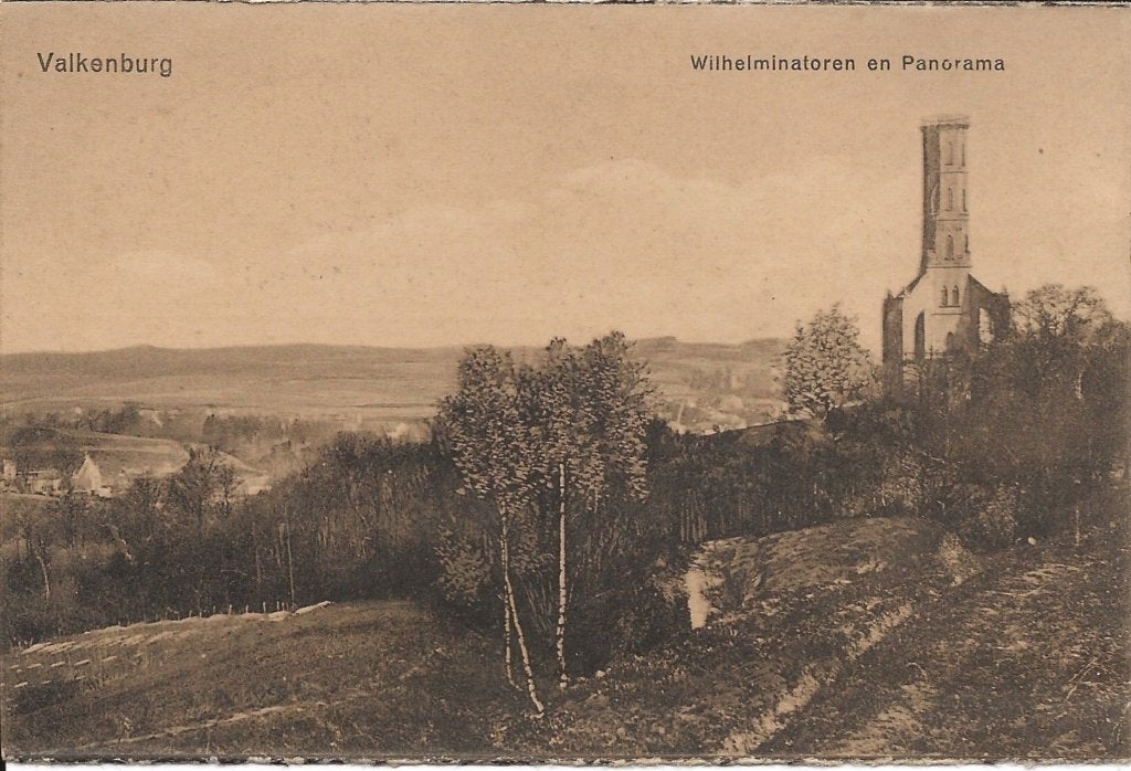 Valkenburg , Wilhelminatoren en Panorama, Verzenden, 1940 tot 1960, Ongelopen, Limburg