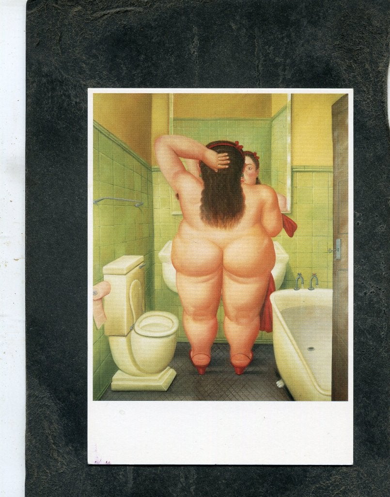 Ansicht Fernando Botero - Het bad, Verzenden, 1980 tot heden, Ongelopen