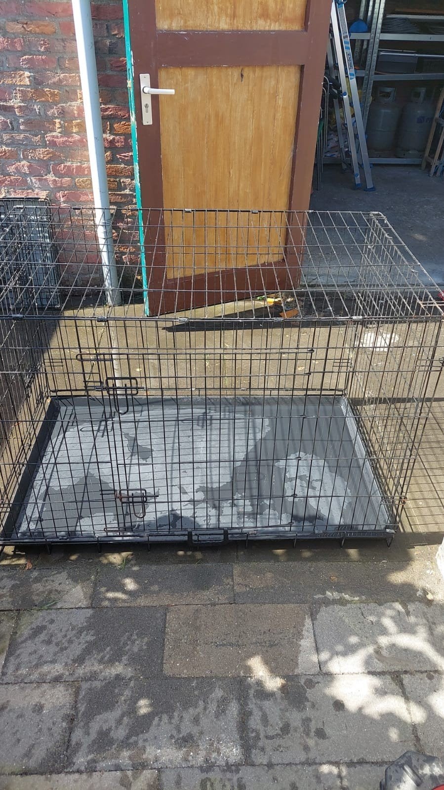 zwarte inklapbare hondenbench (groot), Dieren en Toebehoren, Ophalen