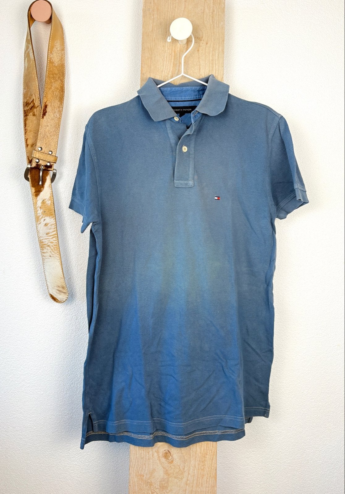 Tommy Hilfiger Polo Shirt - Maat S, Verzenden, Gedragen, Maat 46 (S) of kleiner, Blauw