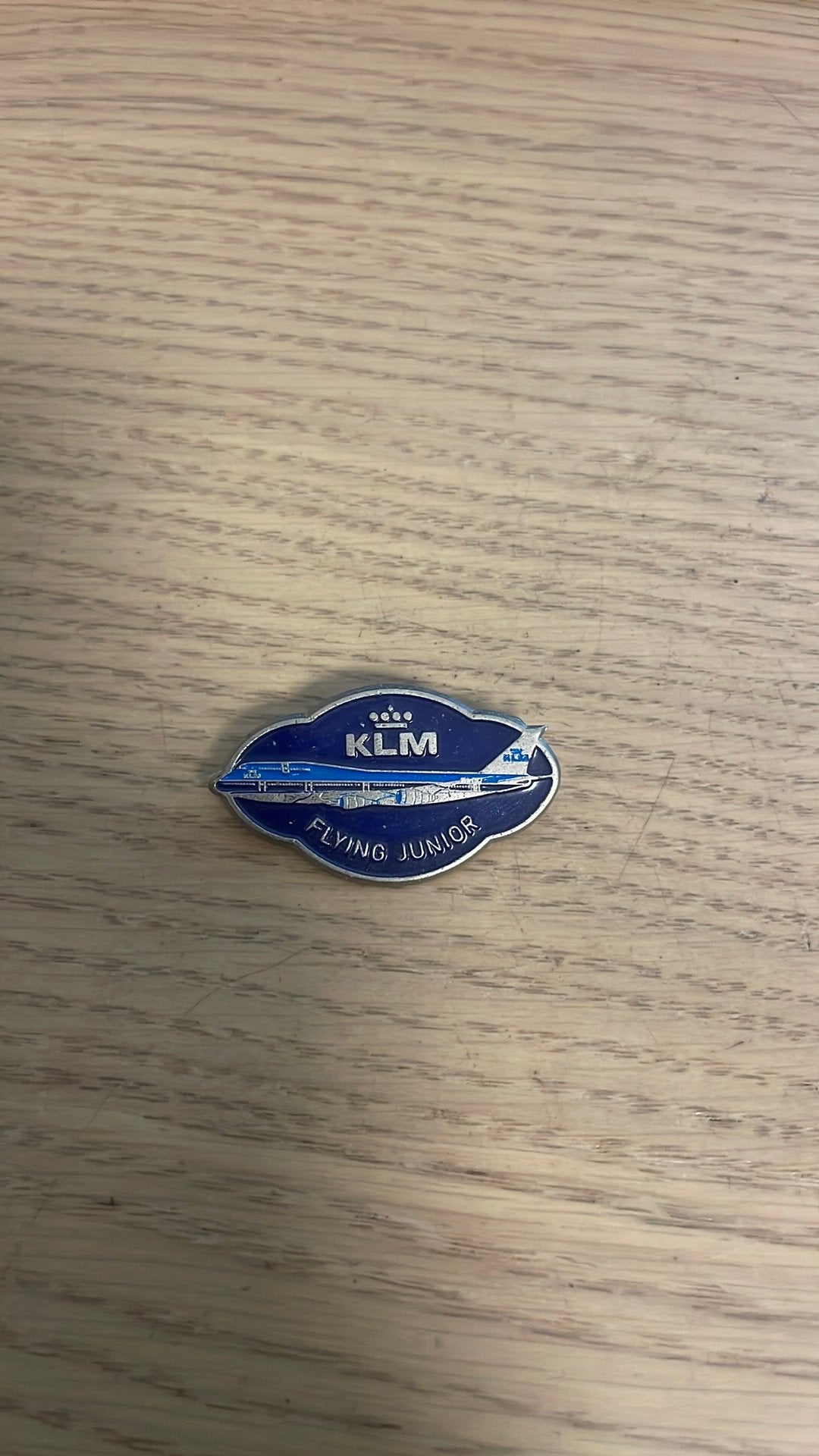 Klm flying junior spelt, Ophalen of Verzenden, Gebruikt, Speldje of Pin