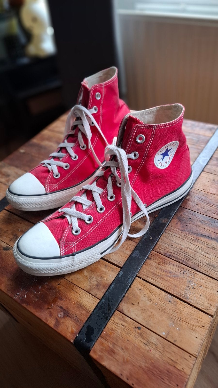 Converse All Star High Top Sneakers Rood (maat 44,5), Overige kleuren, Ophalen of Verzenden, Converse All Star, Sneakers of Gympen