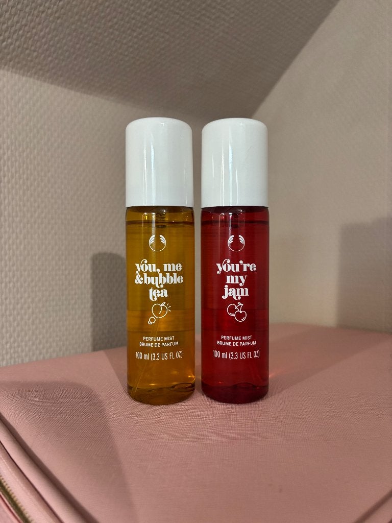 The Body Shop body mist You’re My Jam & You, Me & Bubble Tea, Ophalen of Verzenden, Zo goed als nieuw