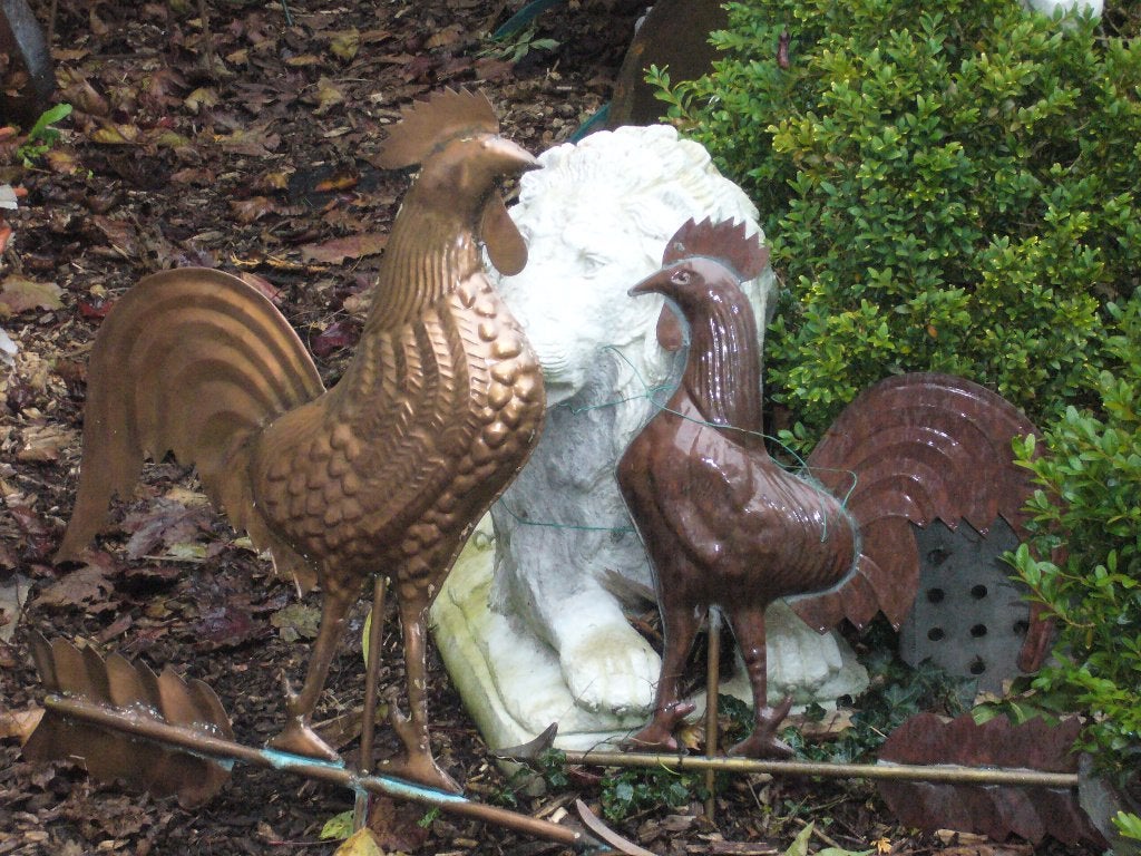 Koperen windwijzer windvaan weerhaan "De Evenaar" Eemnes, Tuin en Terras, Windwijzers en Windmolens, Ophalen, Nieuw