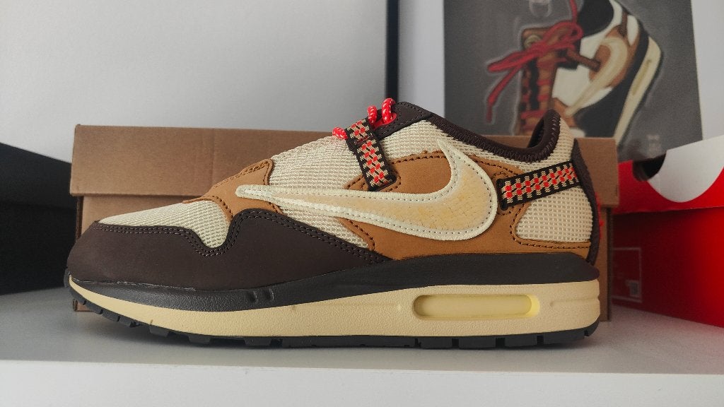 Nike air max 1 Cactus Jack Travis Scott, Kleding | Heren, Schoenen, Nike air max, Bruin, Nieuw, Ophalen of Verzenden
