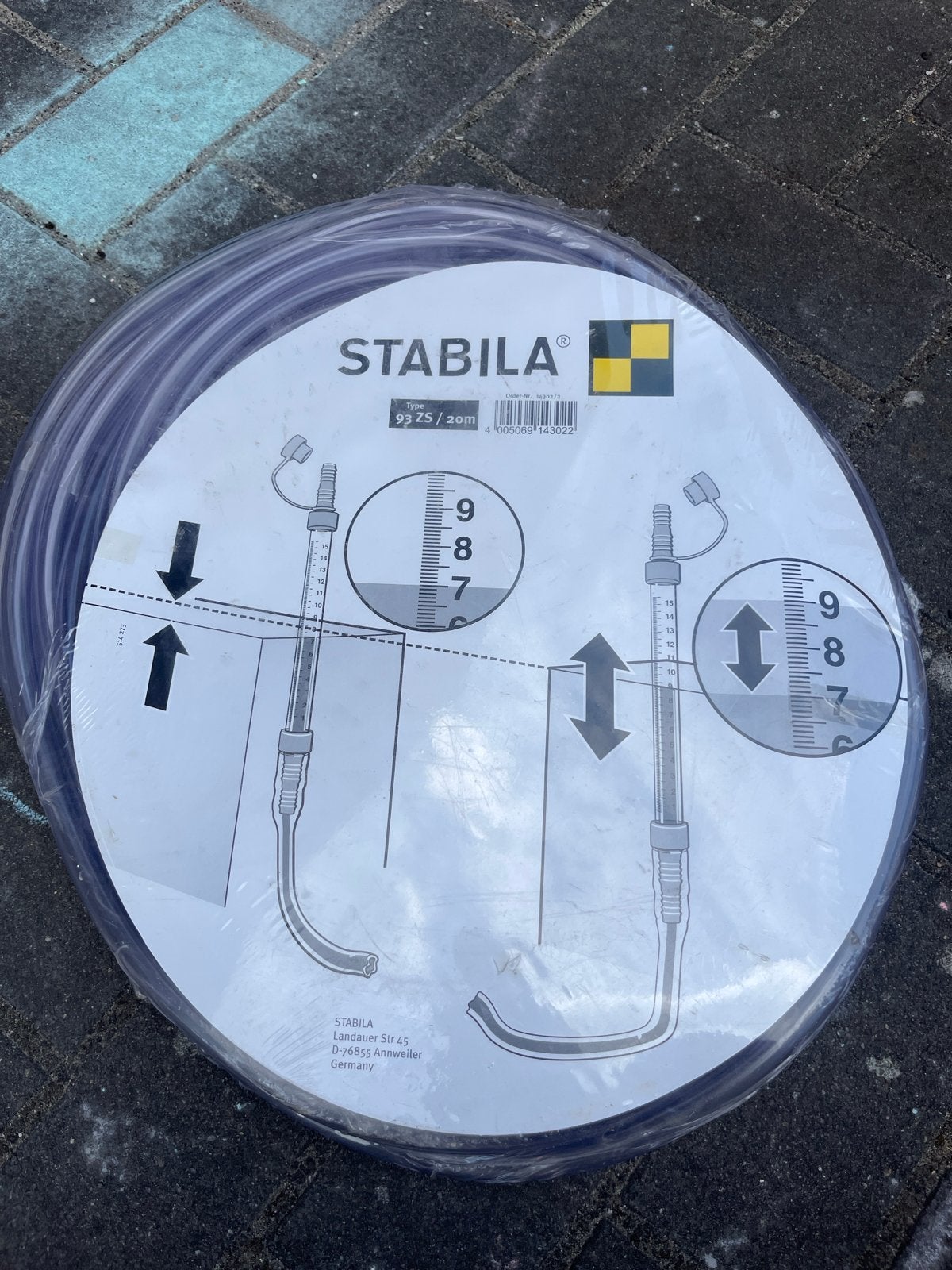 Stabila Waterpas slang 20m, Ophalen, Nieuw, Waterpas