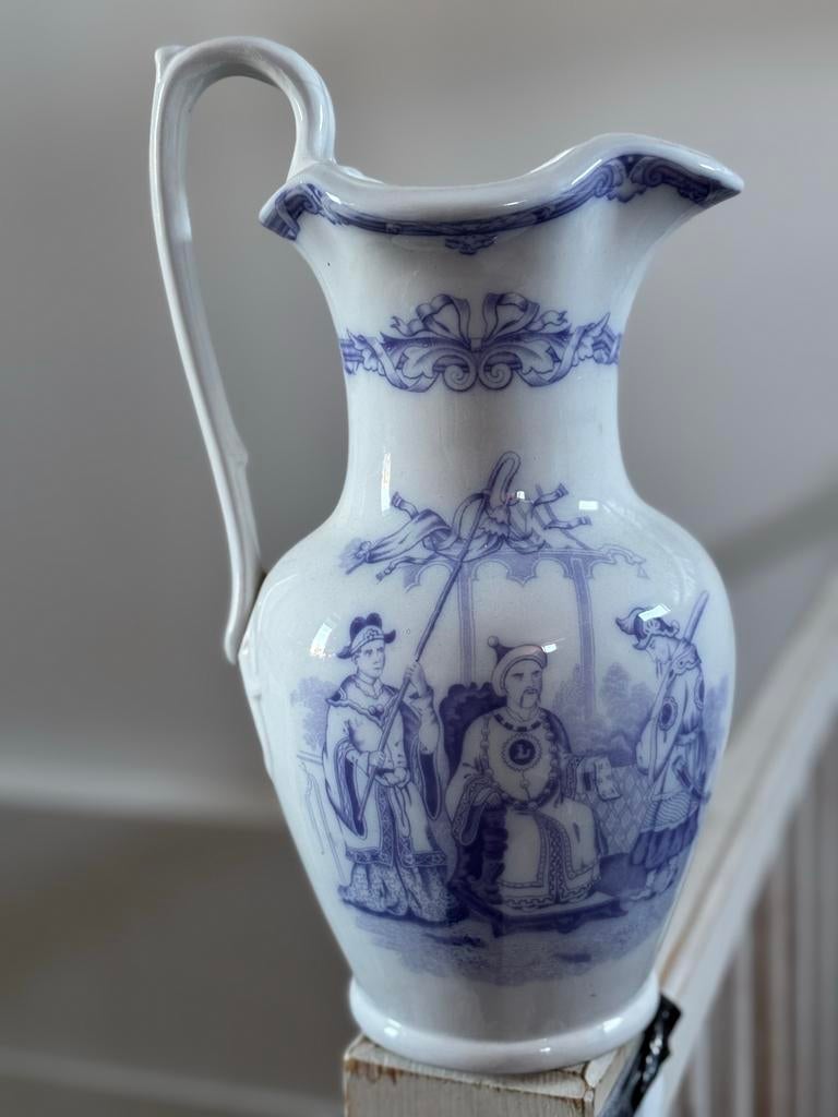Antieke porseleinen kan (met Mandarijn decor), Antiek en Kunst, Ophalen
