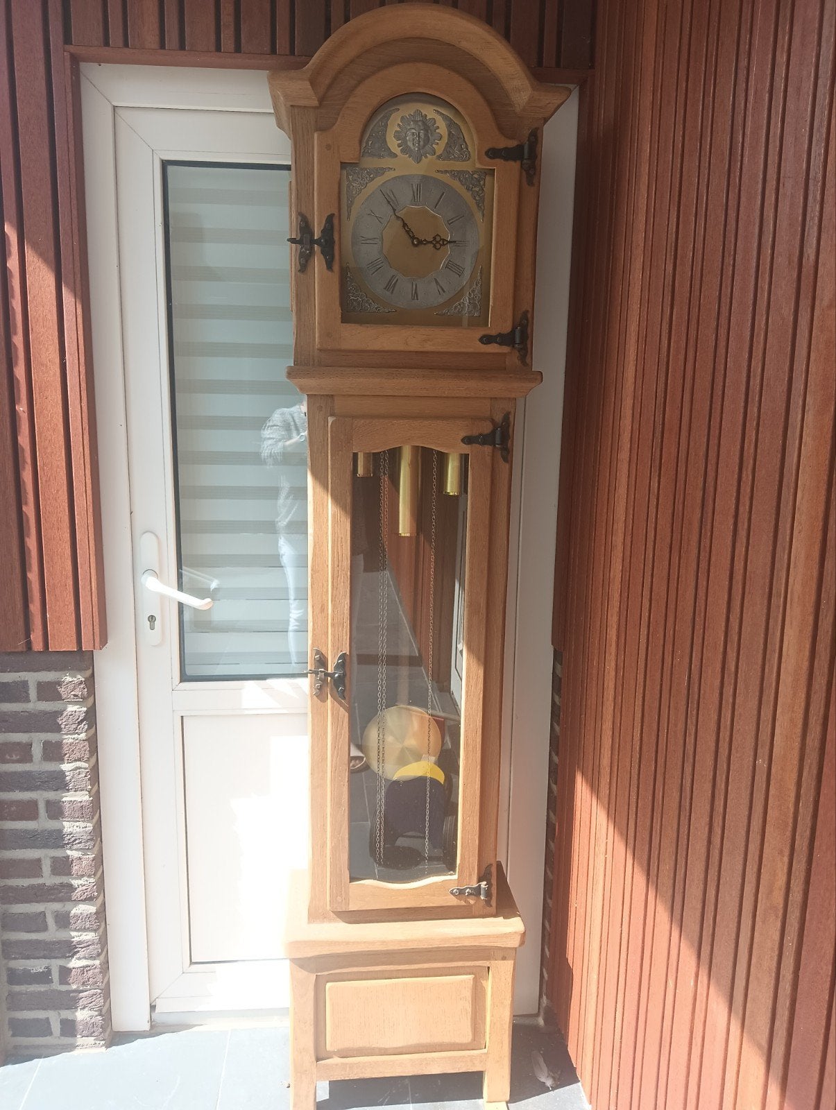 Staande klok eiken, Antiek en Kunst, Antiek | Klokken, Ophalen of Verzenden