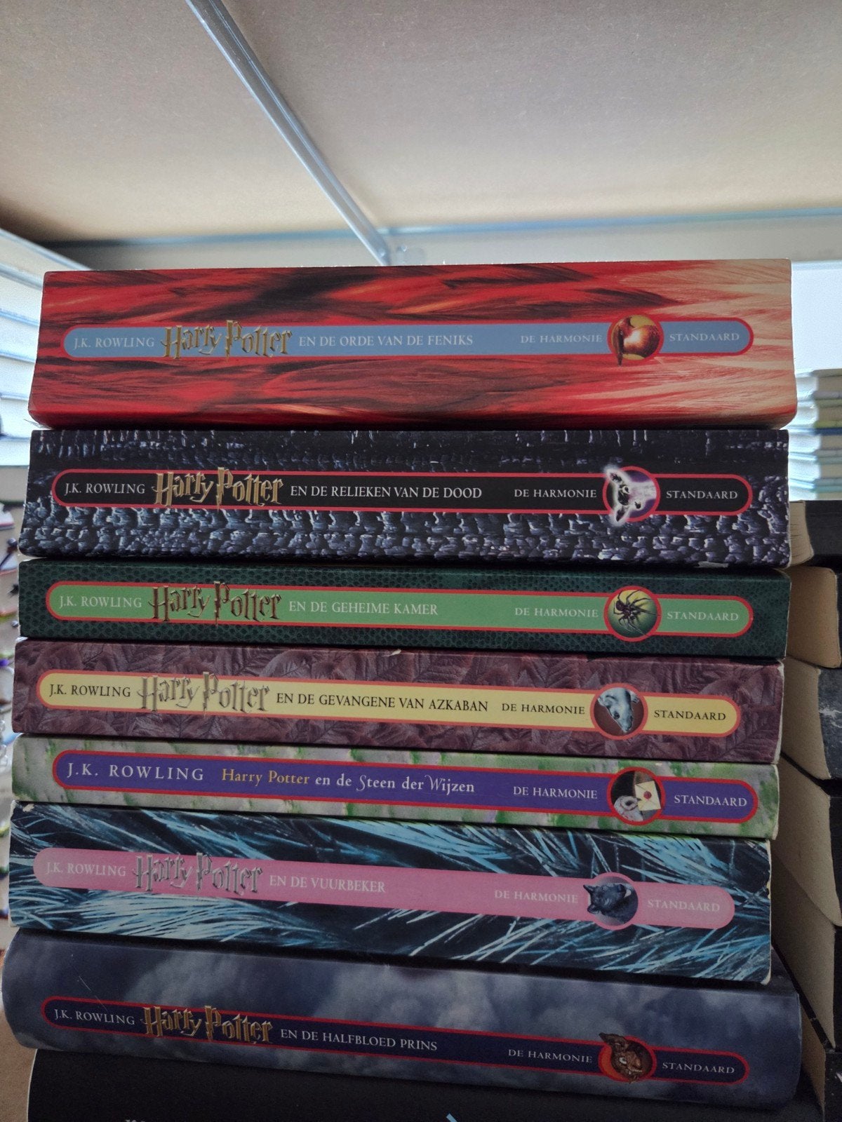 Harry Potter - Complete serie 1 tm 7, Boeken, Ophalen of Verzenden, Gelezen