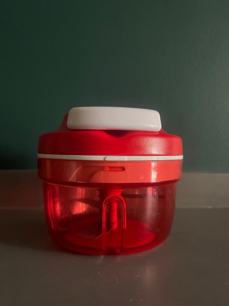 Tupperware SuperSonic Chopper Compact Rood, Ophalen of Verzenden, Gebruikt, Rood, Overige typen