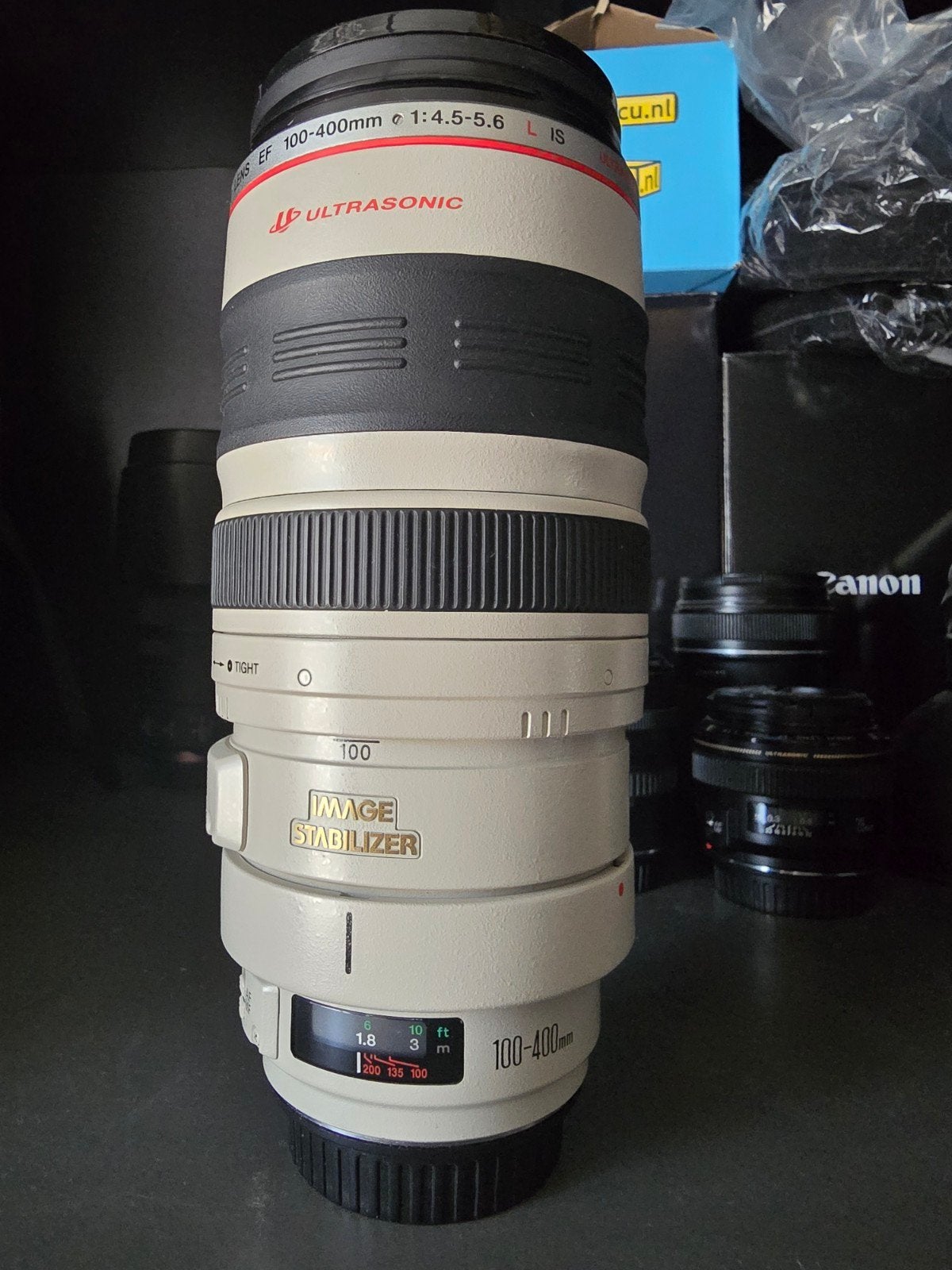 Canon zoom ef 100 400mm f 4.5 5.6 L IS usm, Ophalen, Canon, Telelens, Zo goed als nieuw