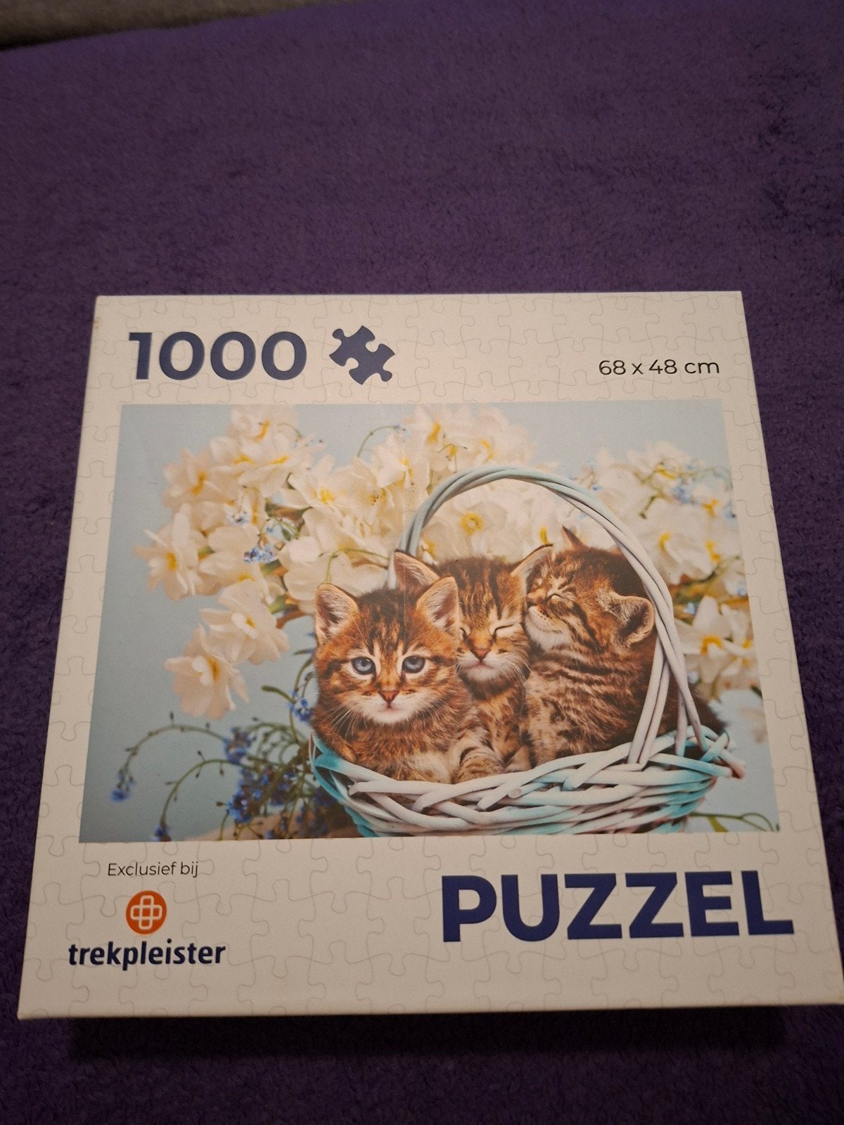 Nieuwe Kattenpuzzel - 1000 stukjes, Ophalen, 500 t/m 1500 stukjes, Nieuw