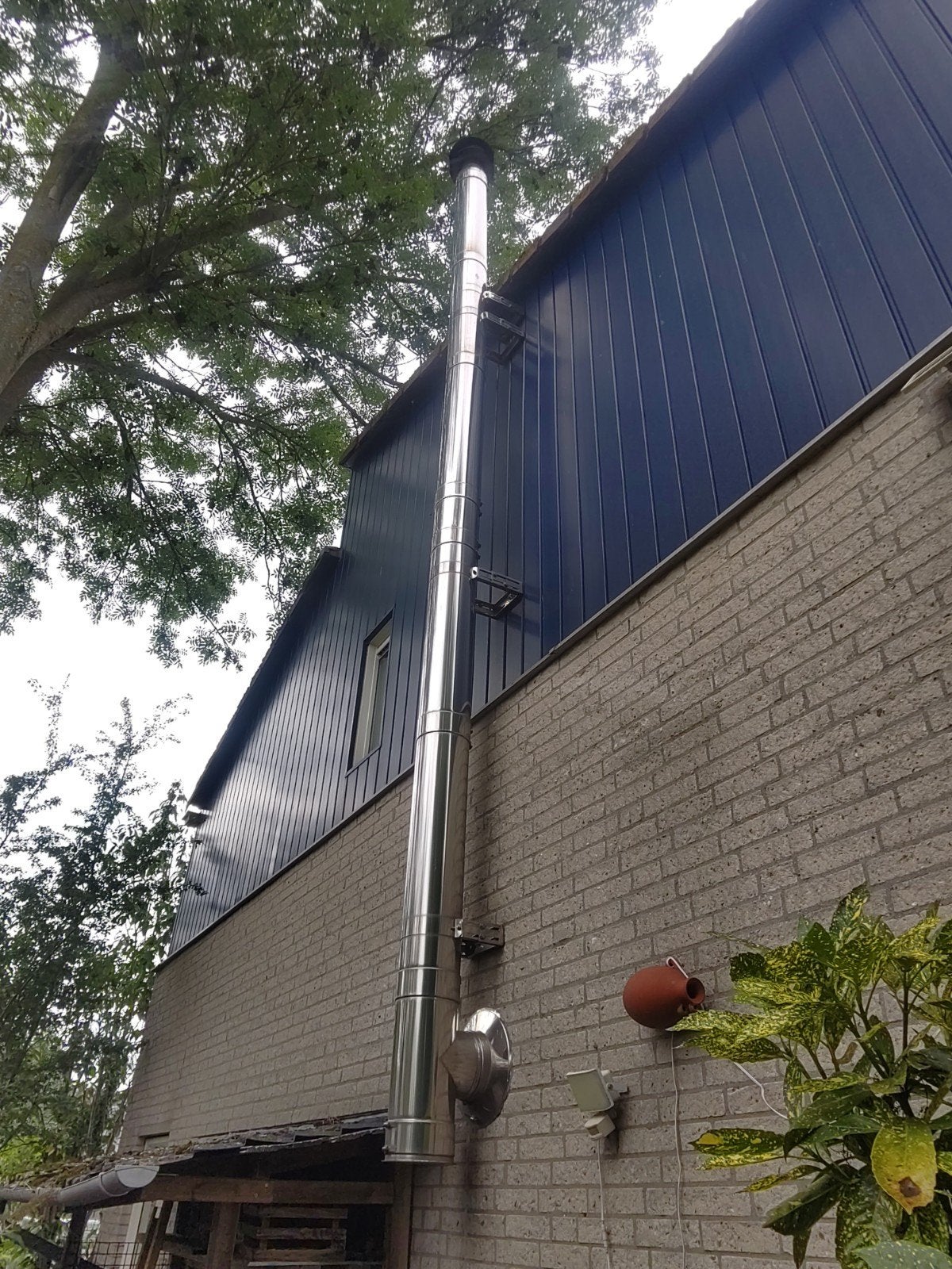 Set buitenpijpen rookkanaal, Ophalen, Gebruikt, Kachel, 60 tot 150 cm