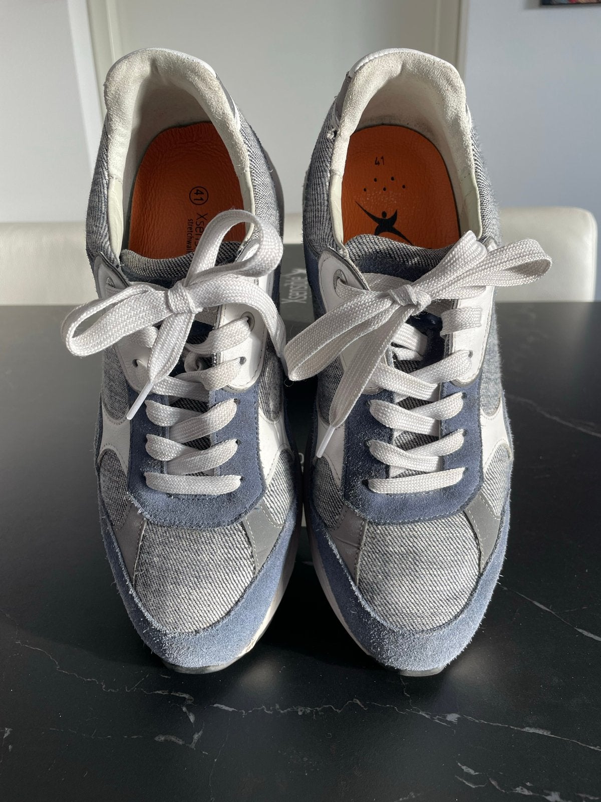 Xsensible Helix Wijdte G - Denim Combi mt 42, Blauw, Ophalen of Verzenden, Sneakers of Gympen, Gedragen