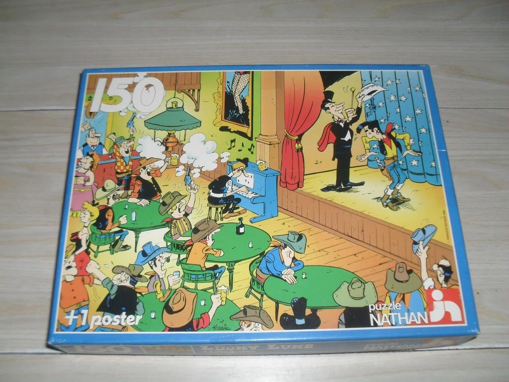 Lucky Luke puzzle 150 stukjes, Ophalen, Minder dan 500 stukjes, Zo goed als nieuw, Legpuzzel